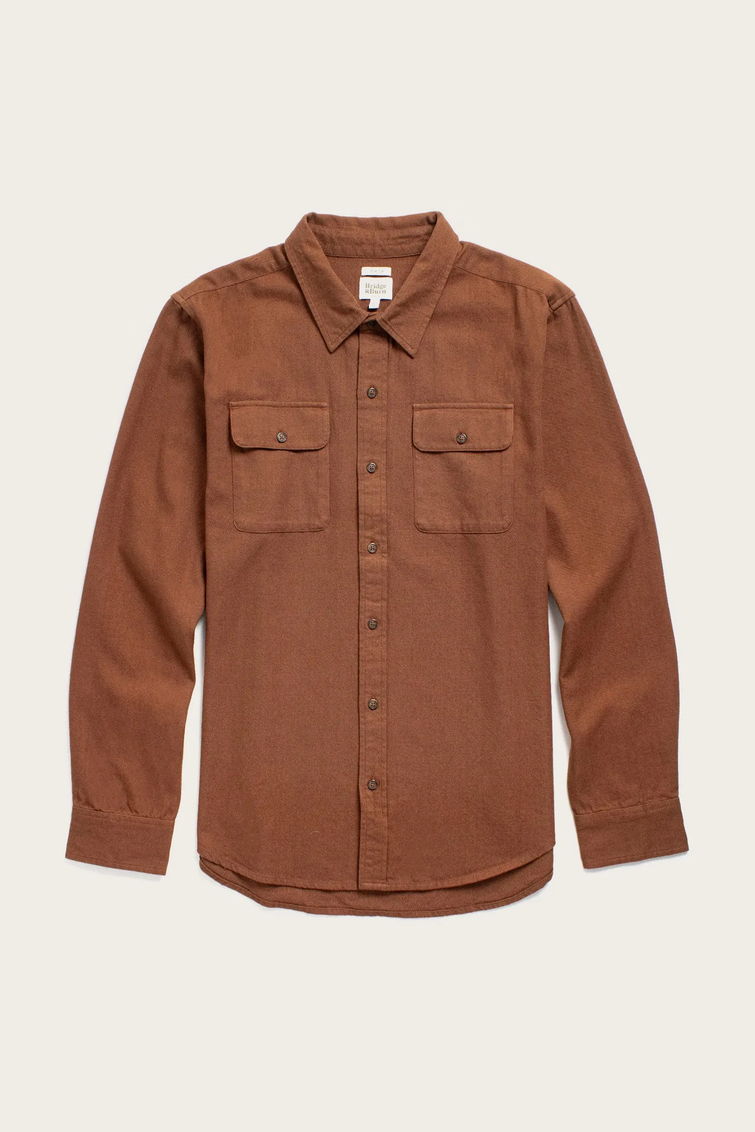 Bedford Shirt / Terracotta Melange sold by Bridge & Burn