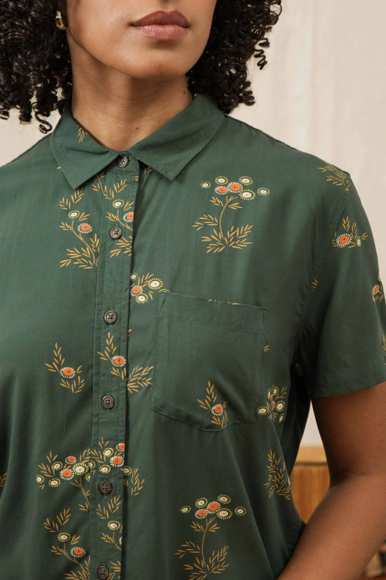 Lana Shirt / Woodland Bloom sold by Bridge & Burn product image thumbnail 4