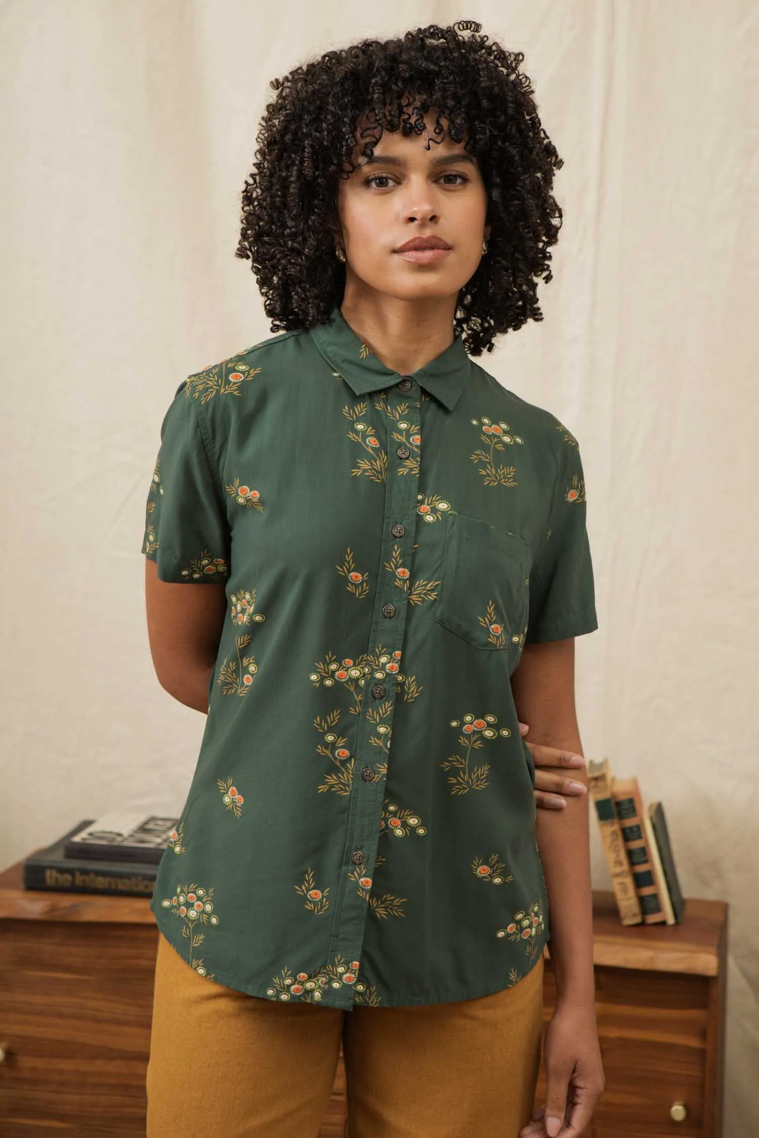 Lana Shirt / Woodland Bloom sold by Bridge & Burn product image thumbnail 2