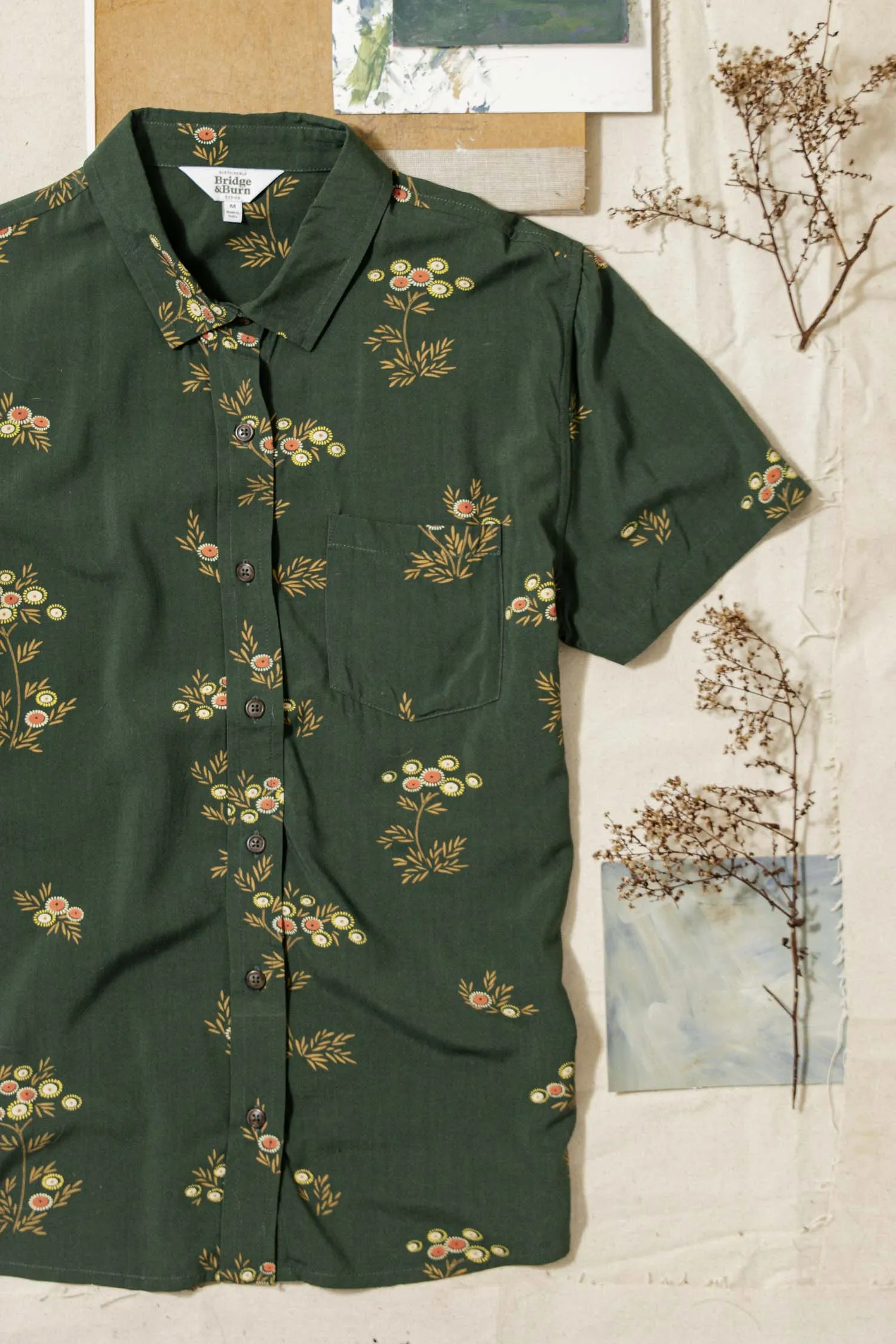 Lana Shirt / Woodland Bloom sold by Bridge & Burn product image thumbnail 5