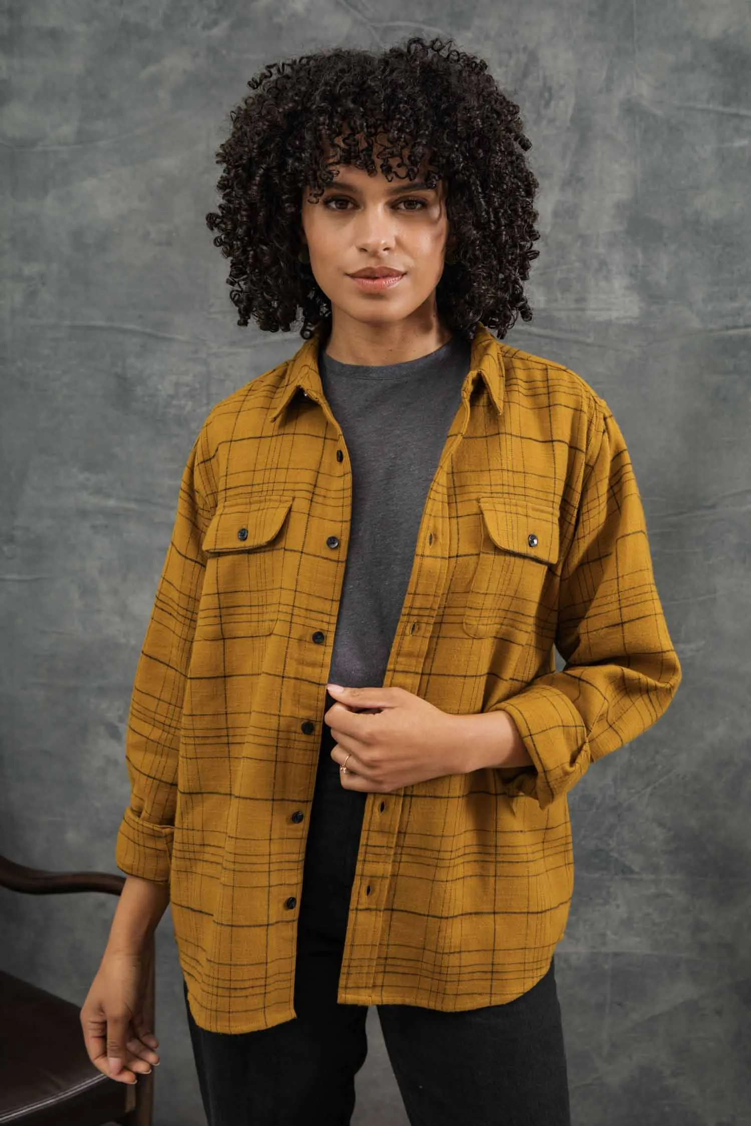 Lenon Shirt / Golden Horizon Plaid sold by Bridge & Burn product image thumbnail 2