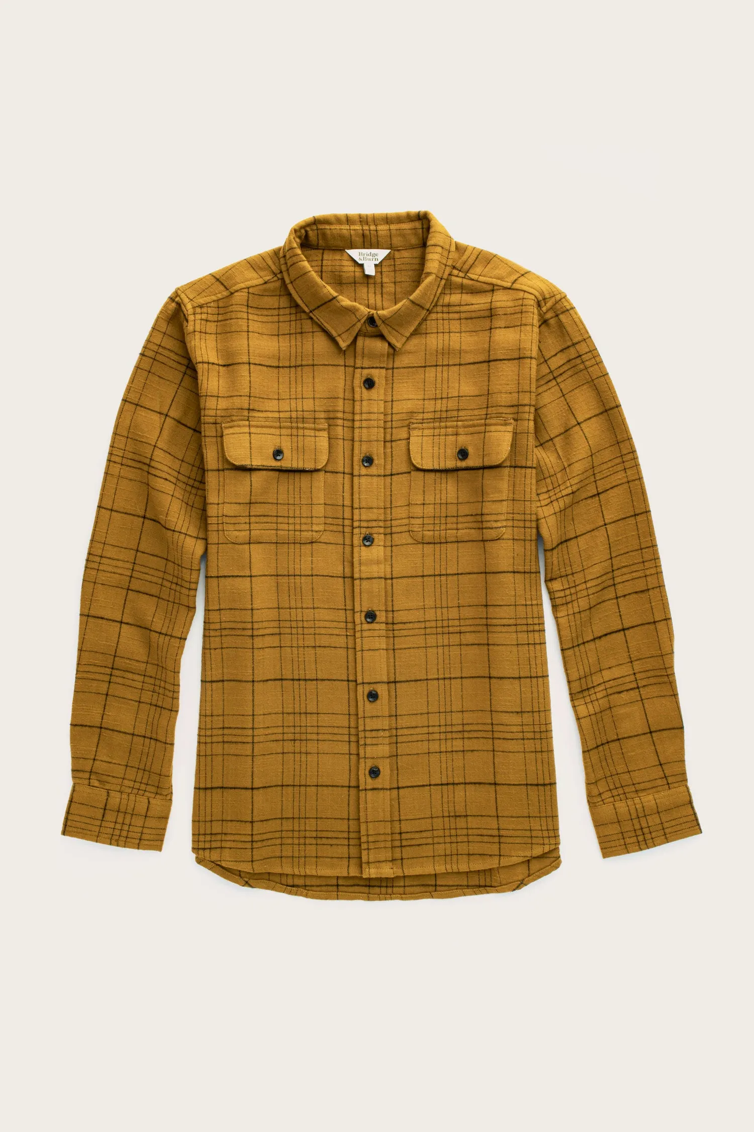 Lenon Shirt / Golden Horizon Plaid sold by Bridge & Burn