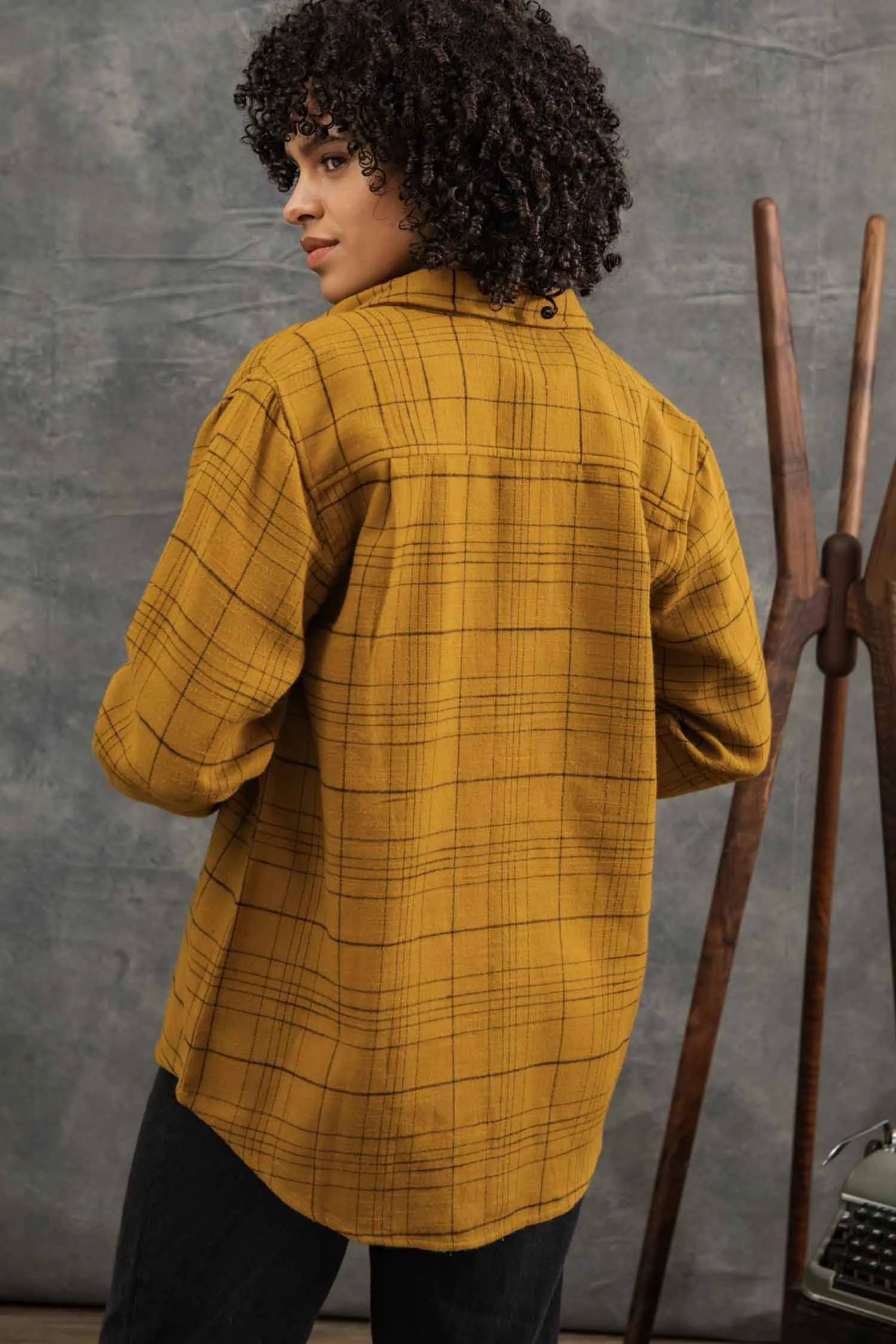 Lenon Shirt / Golden Horizon Plaid sold by Bridge & Burn product image thumbnail 5