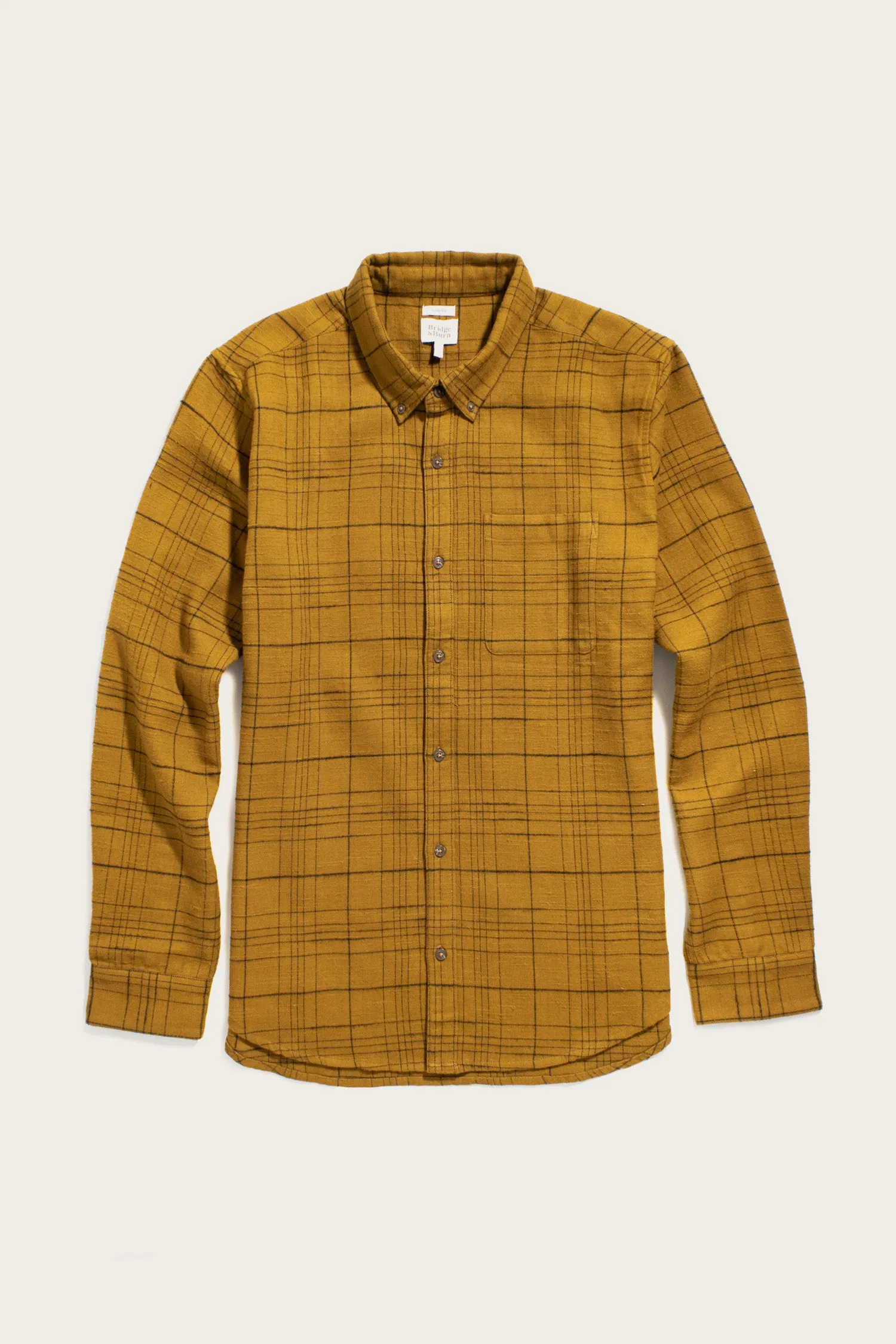 Sutton Slim Shirt / Golden Horizon Plaid sold by Bridge & Burn