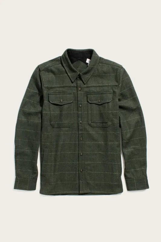 Fielding Shirt Jacket / Cypress Windowpane sold by Bridge & Burn