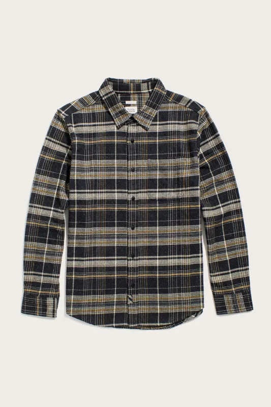 Larson Shirt / Volcanic Plaid sold by Bridge & Burn
