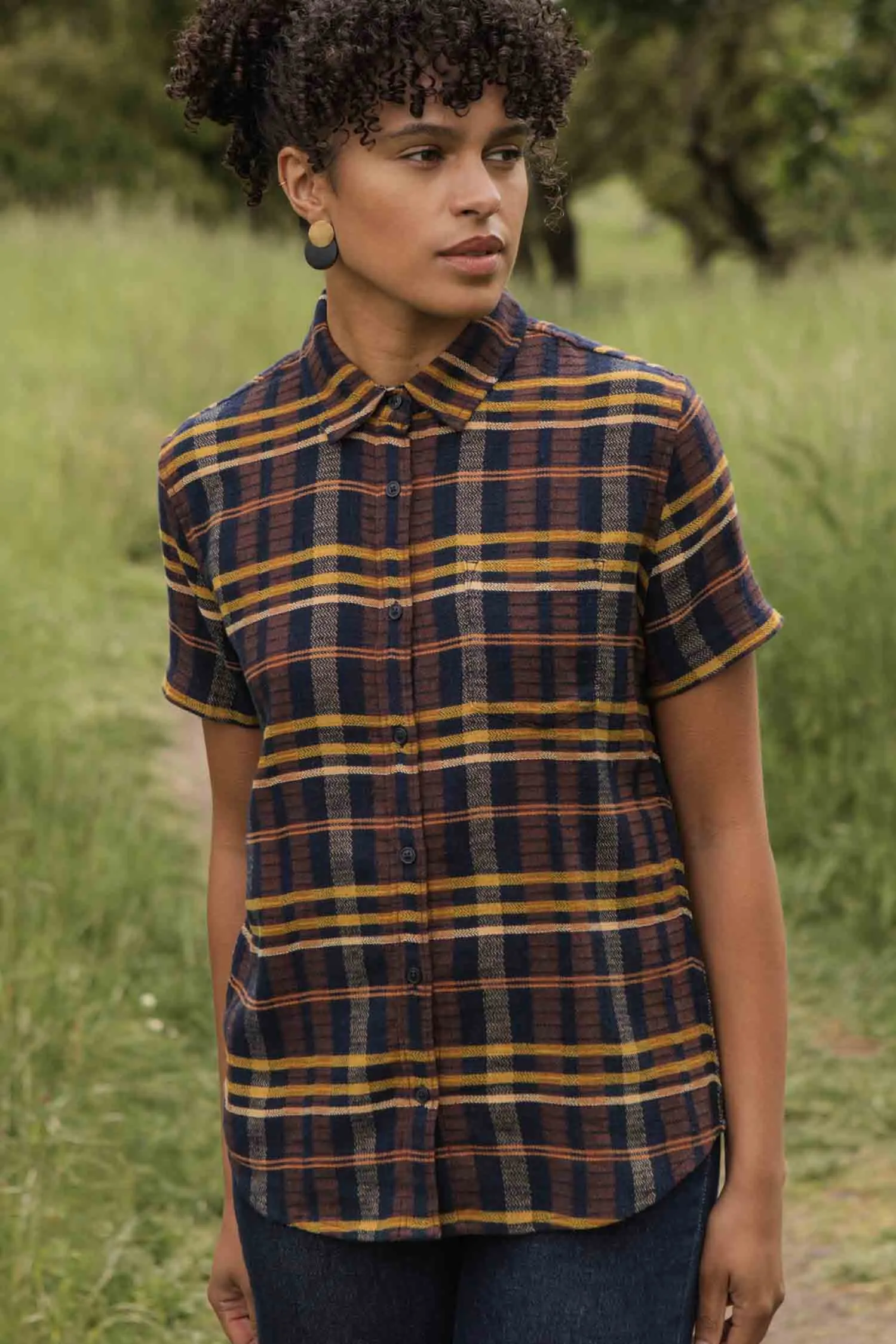 Lana Shirt / Desert Dawn Plaid sold by Bridge & Burn product image thumbnail 2