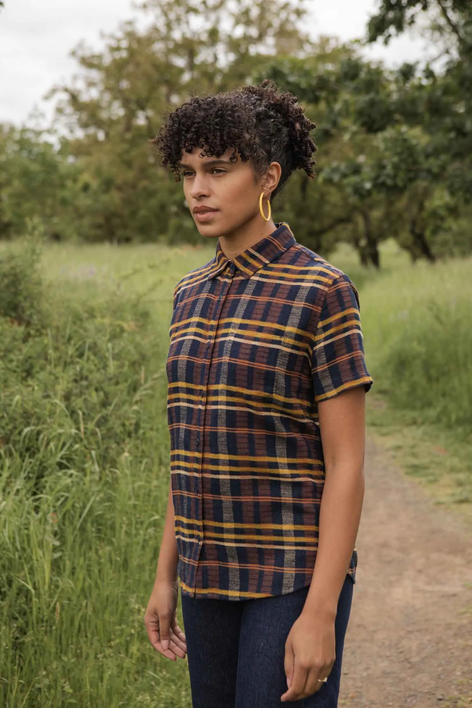 Lana Shirt / Desert Dawn Plaid sold by Bridge & Burn product image thumbnail 3
