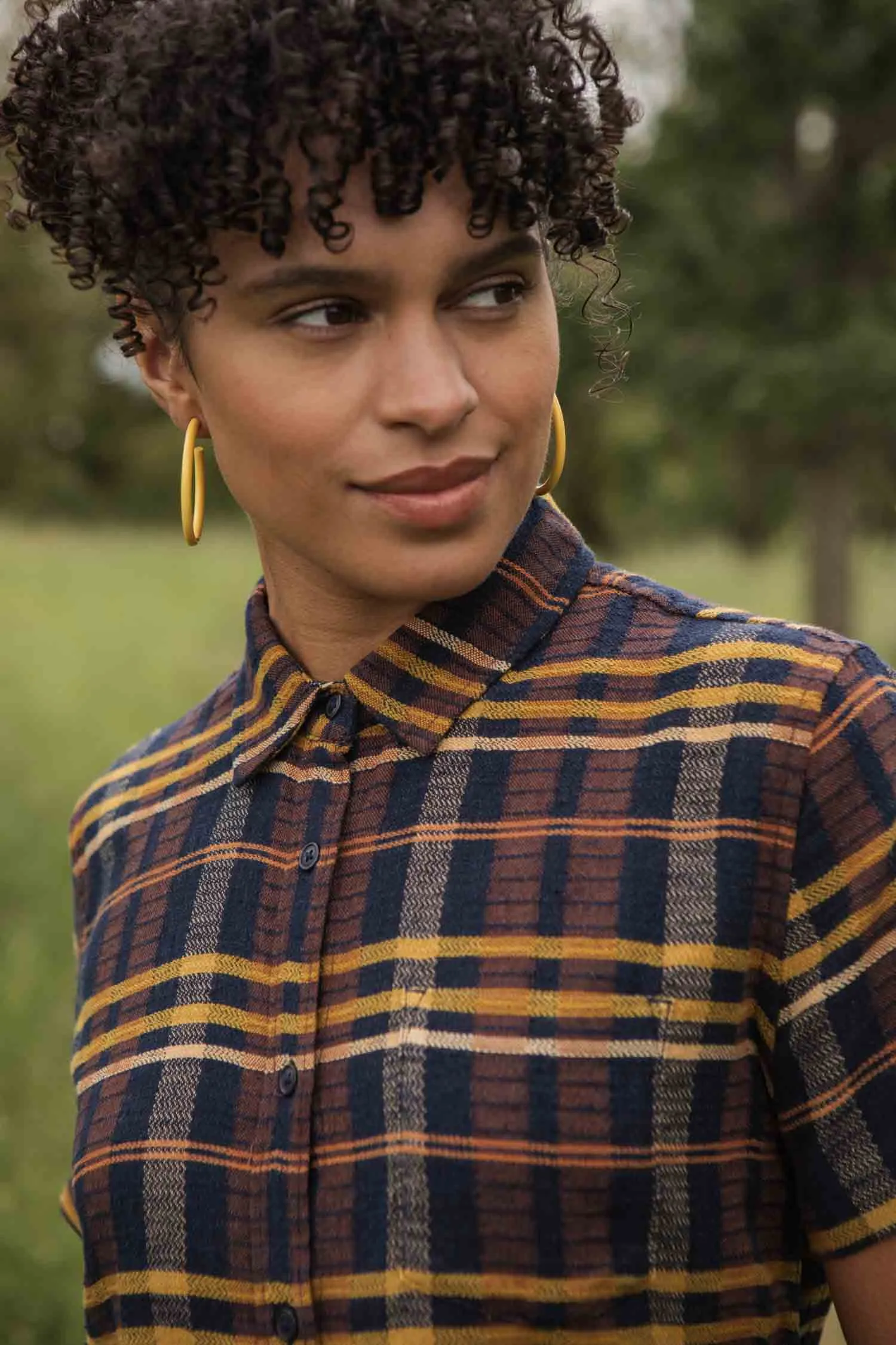 Lana Shirt / Desert Dawn Plaid sold by Bridge & Burn product image thumbnail 4