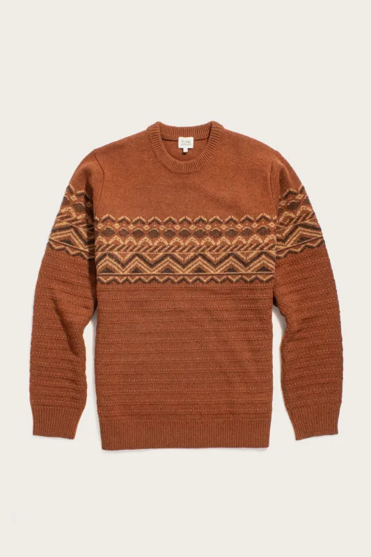 Rockwood Fairisle Sweater / Walnut Grove sold by Bridge & Burn