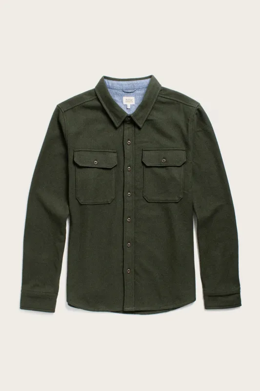 Pointer Overshirt / Dark Sage sold by Bridge & Burn