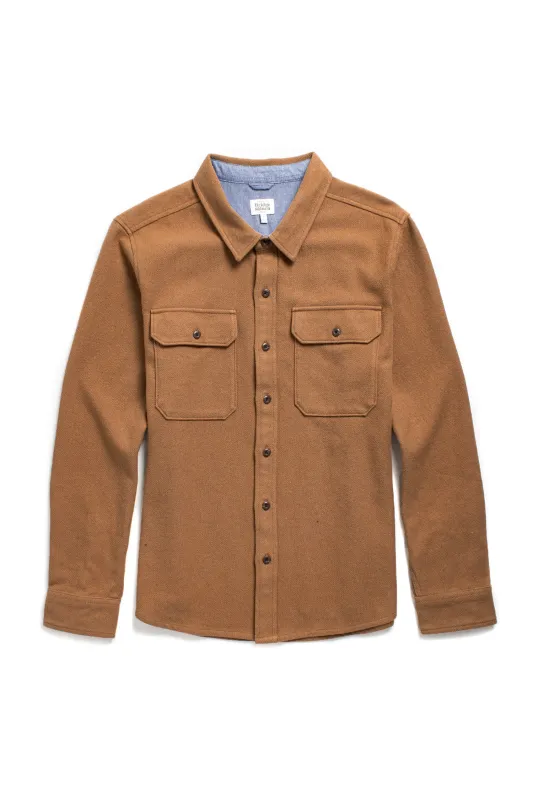 Pointer Overshirt / Camel sold by Bridge & Burn