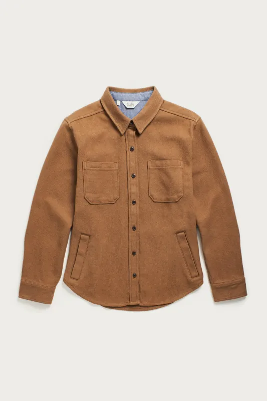 Dawson Overshirt / Camel sold by Bridge & Burn