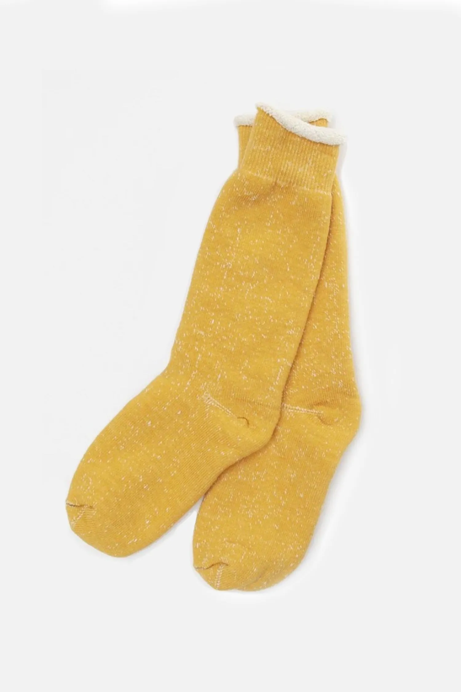 RoToTo Double Face Crew Socks / Yellow sold by Bridge & Burn product image thumbnail 2