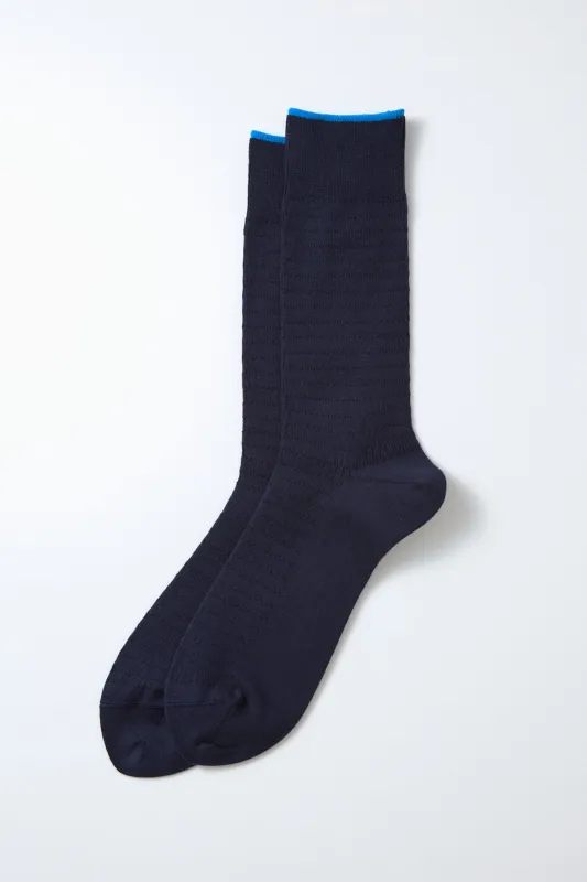 RoToTo Cotton Thermal Socks / Navy sold by Bridge & Burn