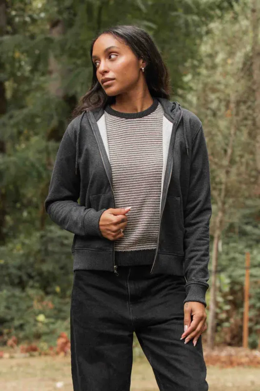 Mason Hoodie / Charcoal sold by Bridge & Burn