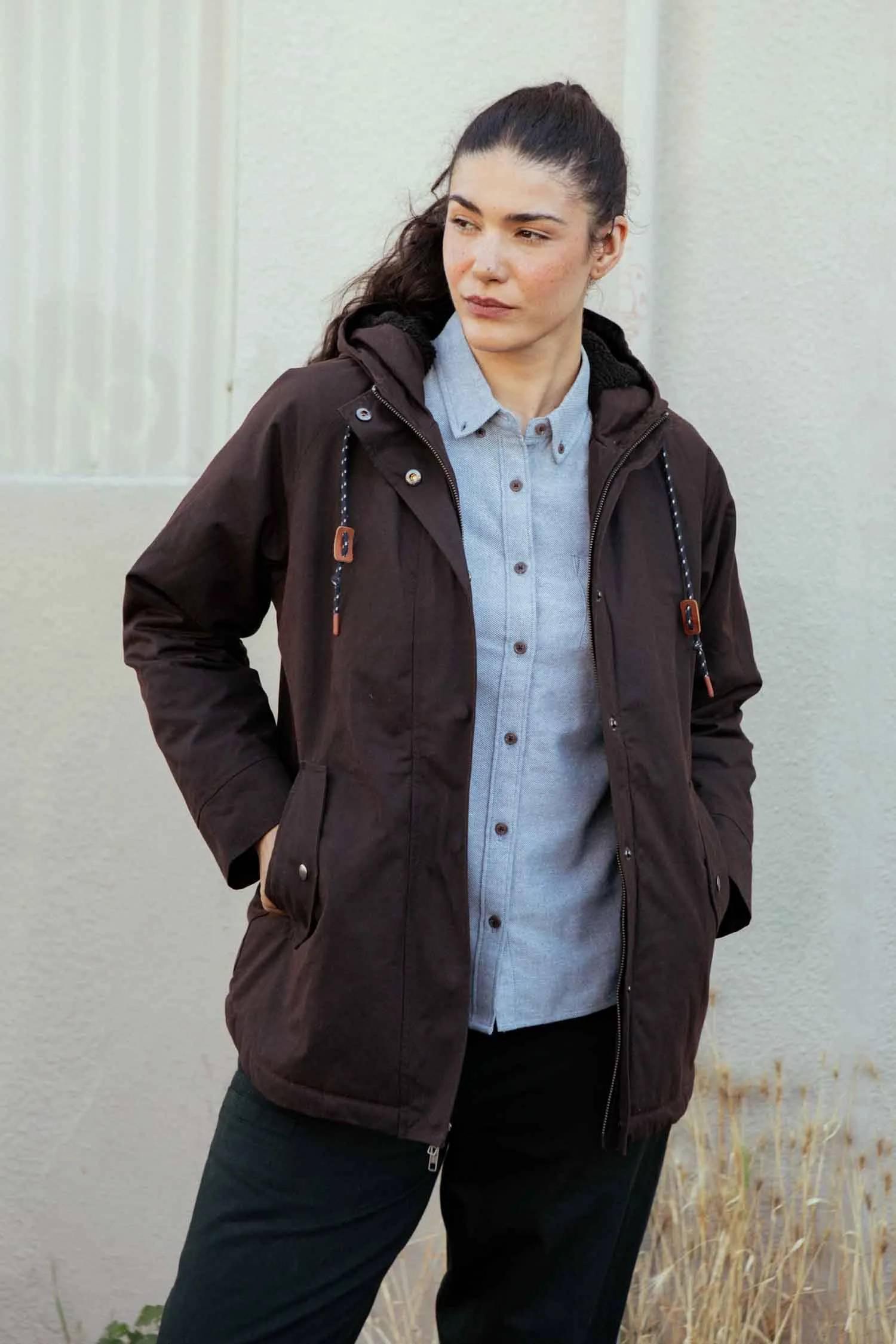Sequoia Parka / Umber Waxed Canvas sold by Bridge & Burn product image thumbnail 2
