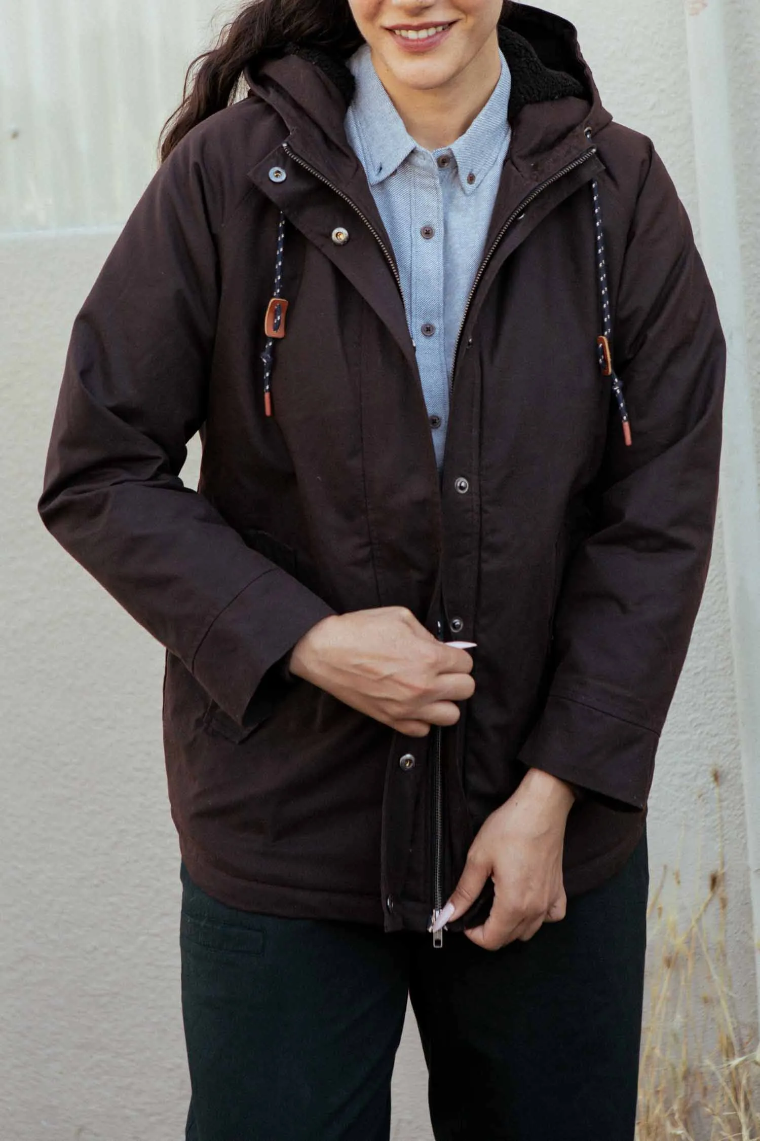 Sequoia Parka / Umber Waxed Canvas sold by Bridge & Burn product image thumbnail 4