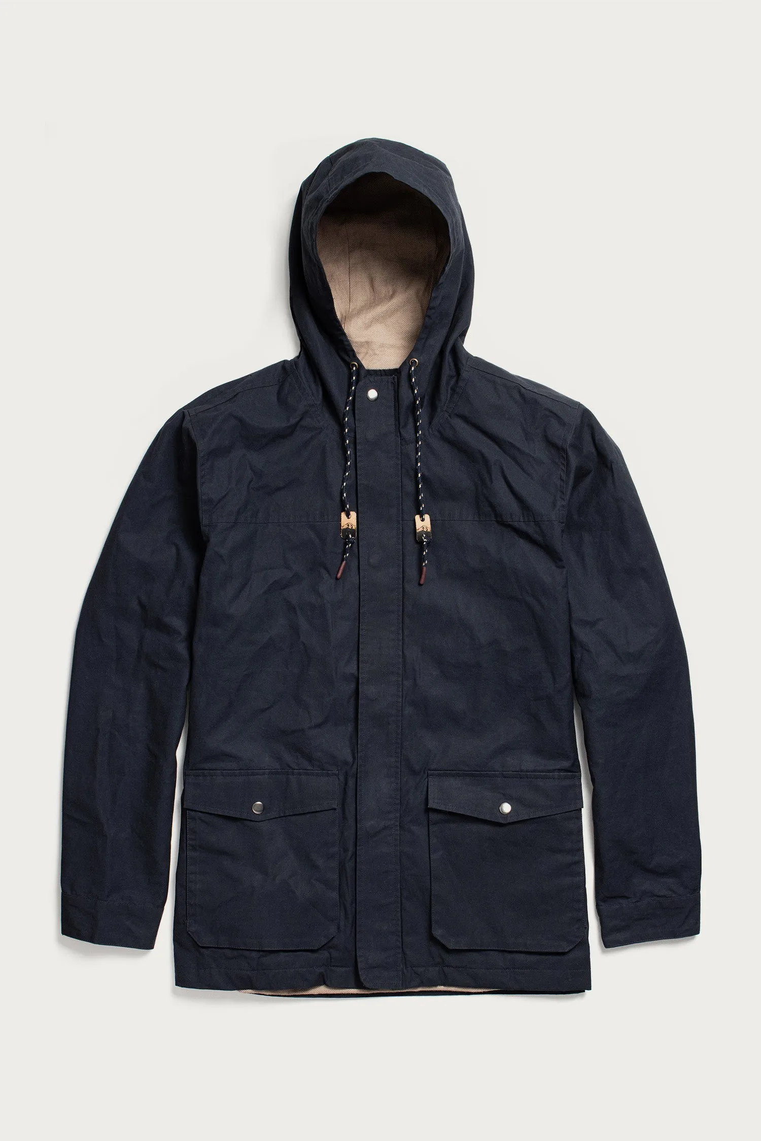 Marshall Jacket / Navy Waxed Canvas sold by Bridge & Burn