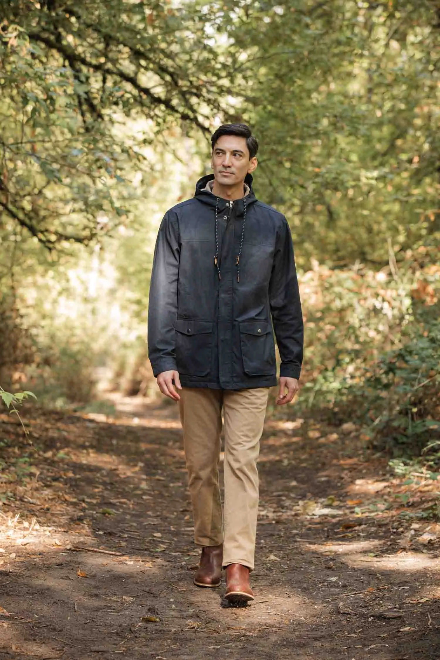 Marshall Jacket / Navy Waxed Canvas sold by Bridge & Burn product image thumbnail 4