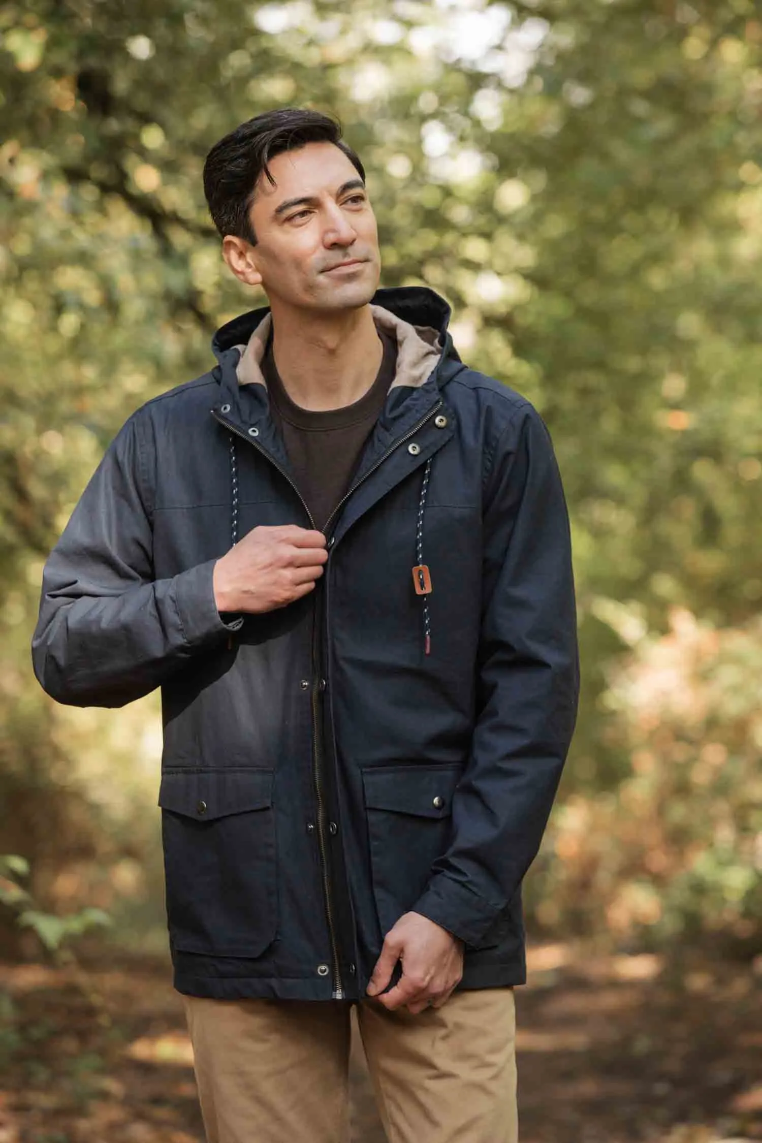 Marshall Jacket / Navy Waxed Canvas sold by Bridge & Burn product image thumbnail 2