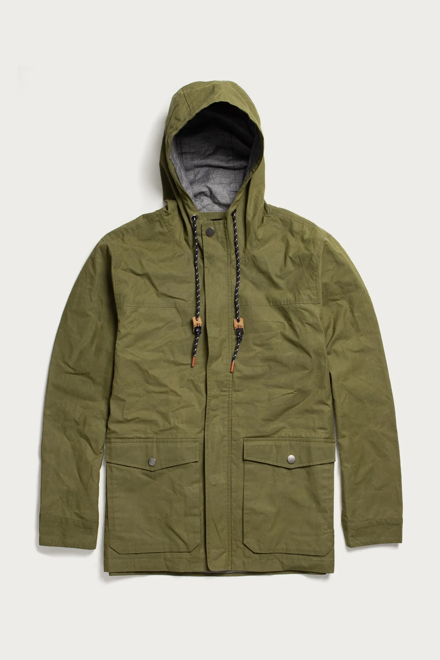 Marshall Jacket / Olive Waxed Canvas sold by Bridge & Burn