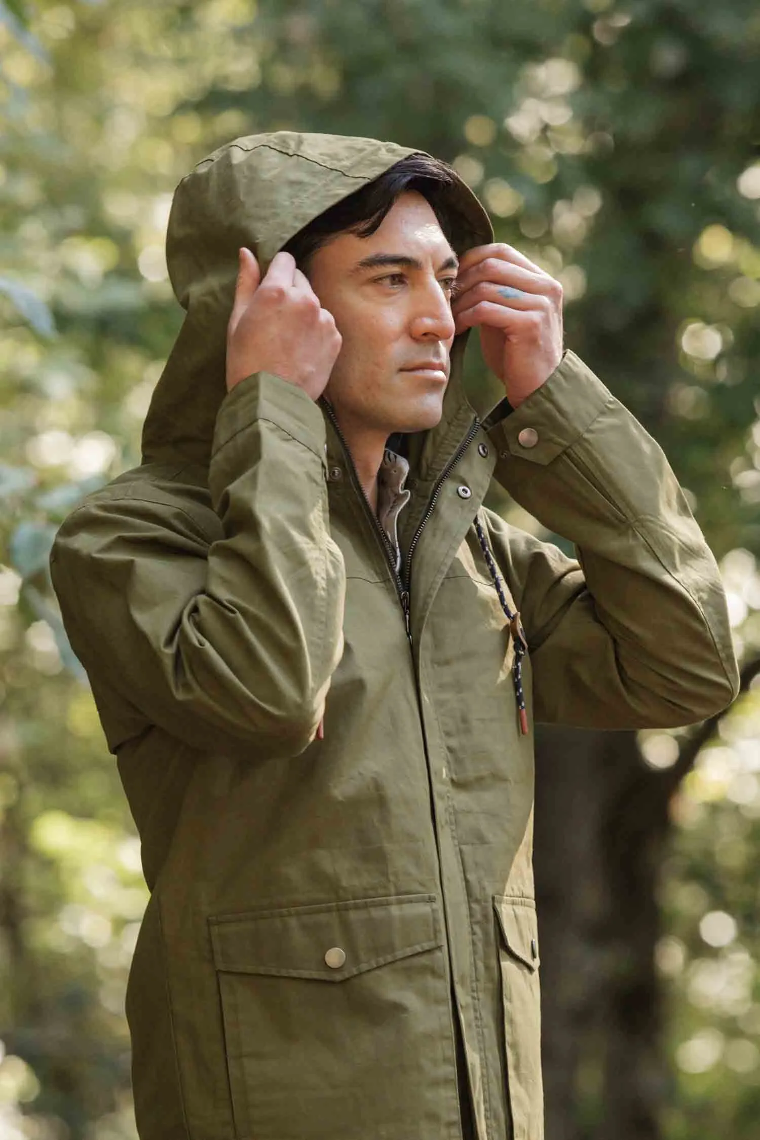 Marshall Jacket / Olive Waxed Canvas sold by Bridge & Burn product image thumbnail 5