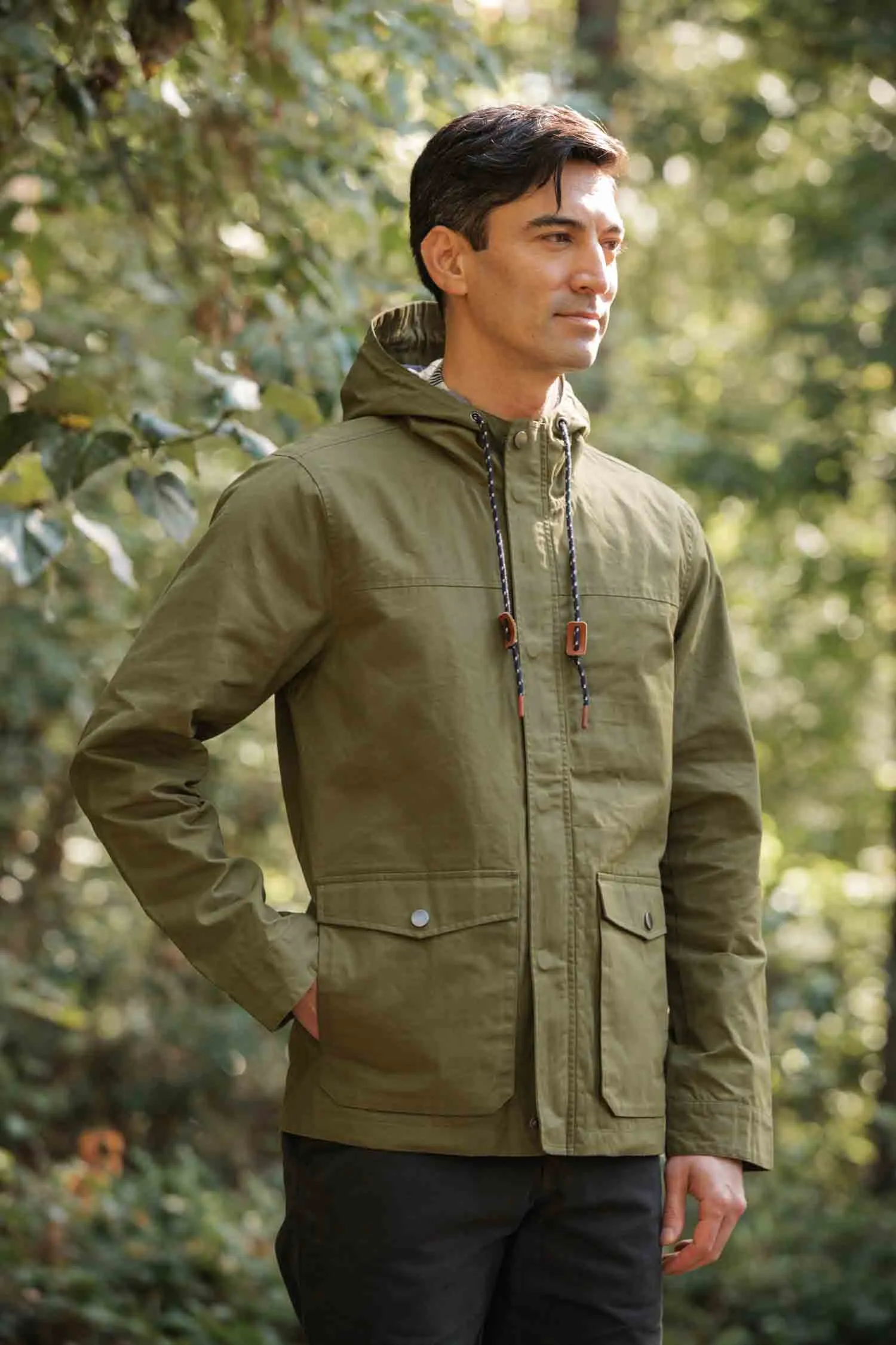 Marshall Jacket / Olive Waxed Canvas sold by Bridge & Burn product image thumbnail 2