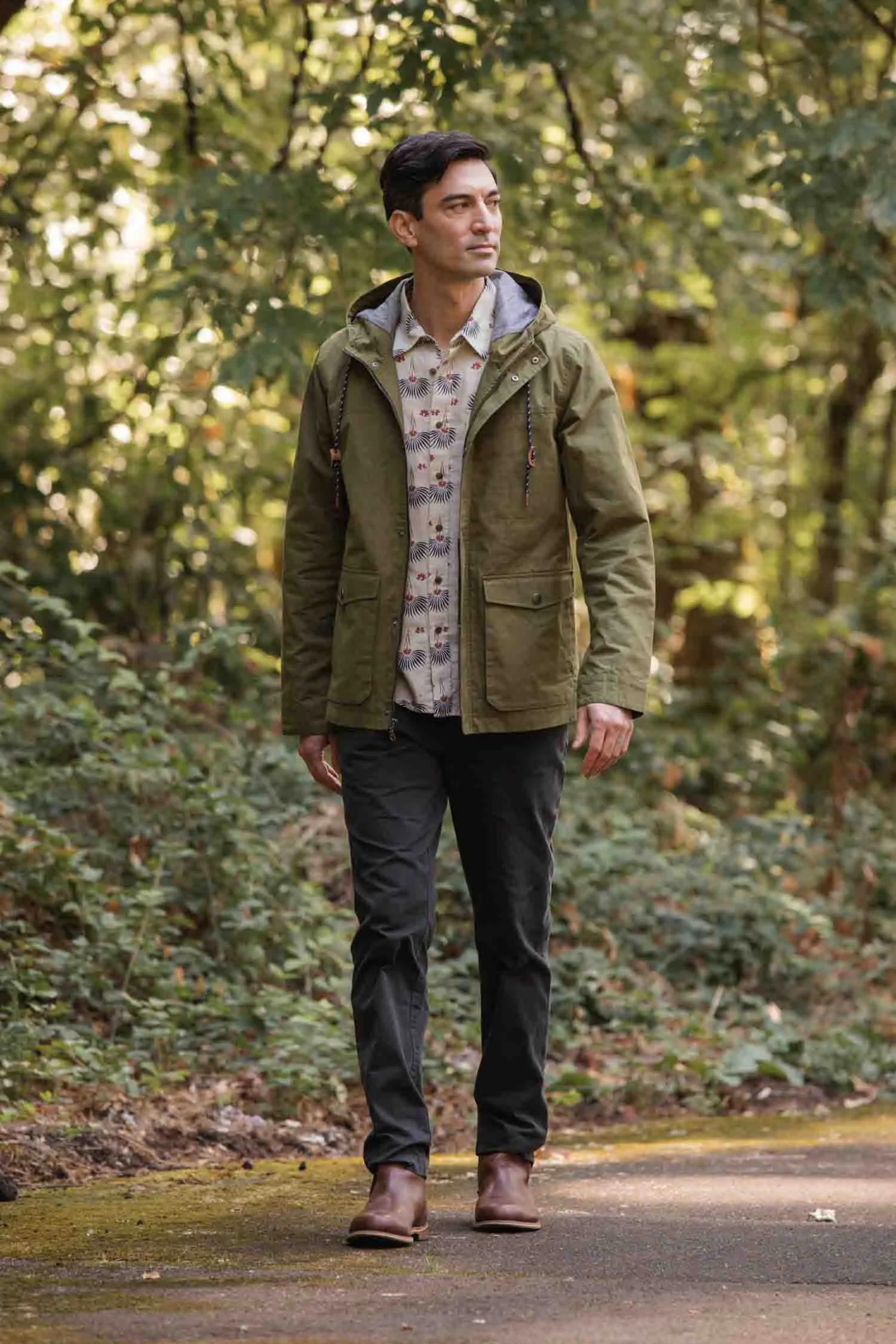 Marshall Jacket / Olive Waxed Canvas sold by Bridge & Burn product image thumbnail 3