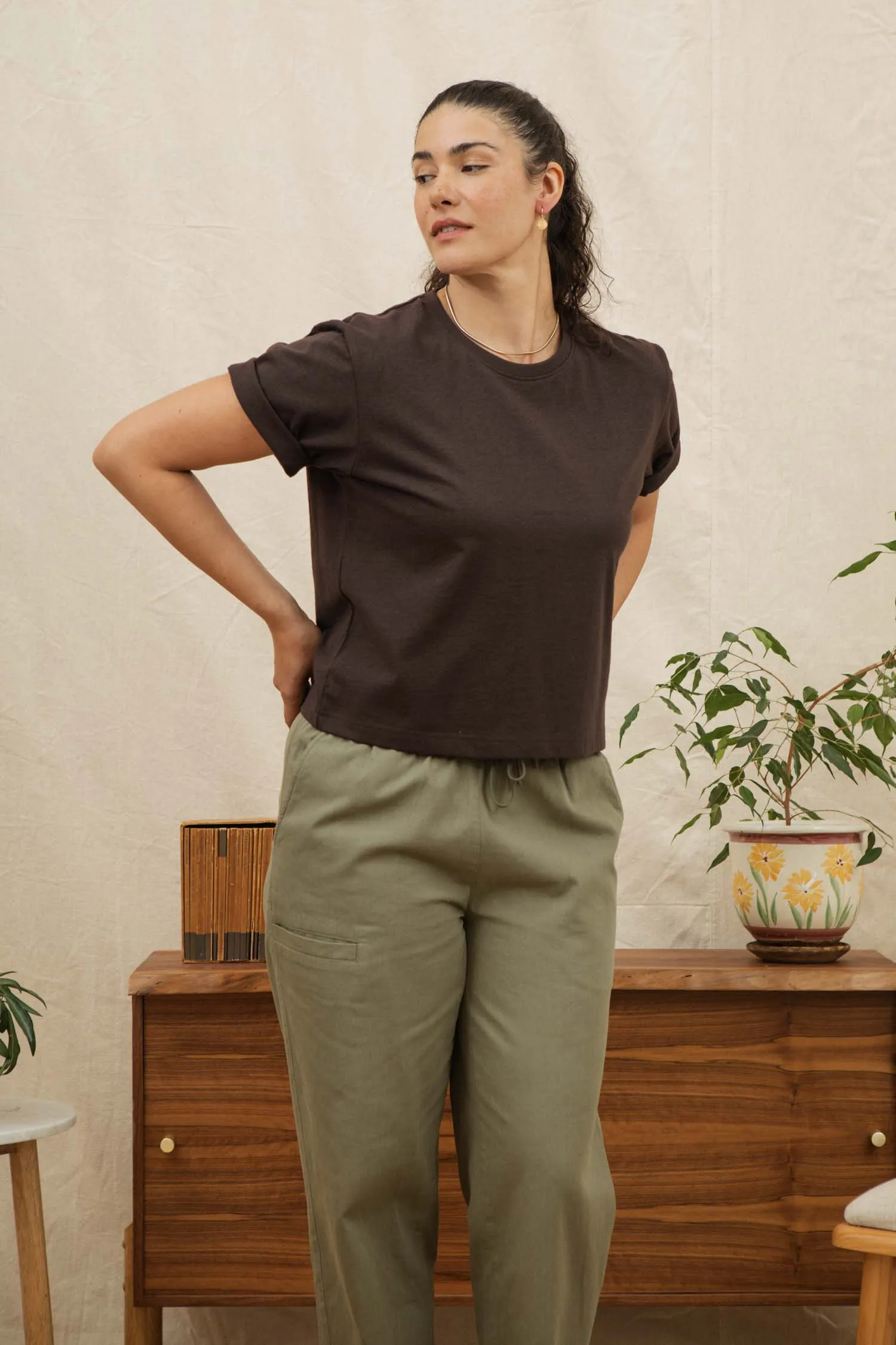 Recycled Boxy Tee / Truffle sold by Bridge & Burn product image thumbnail 5