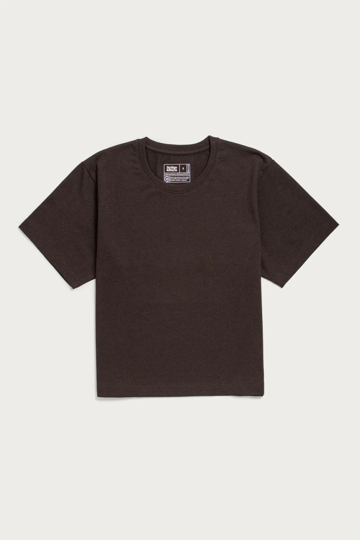 Recycled Boxy Tee / Truffle sold by Bridge & Burn