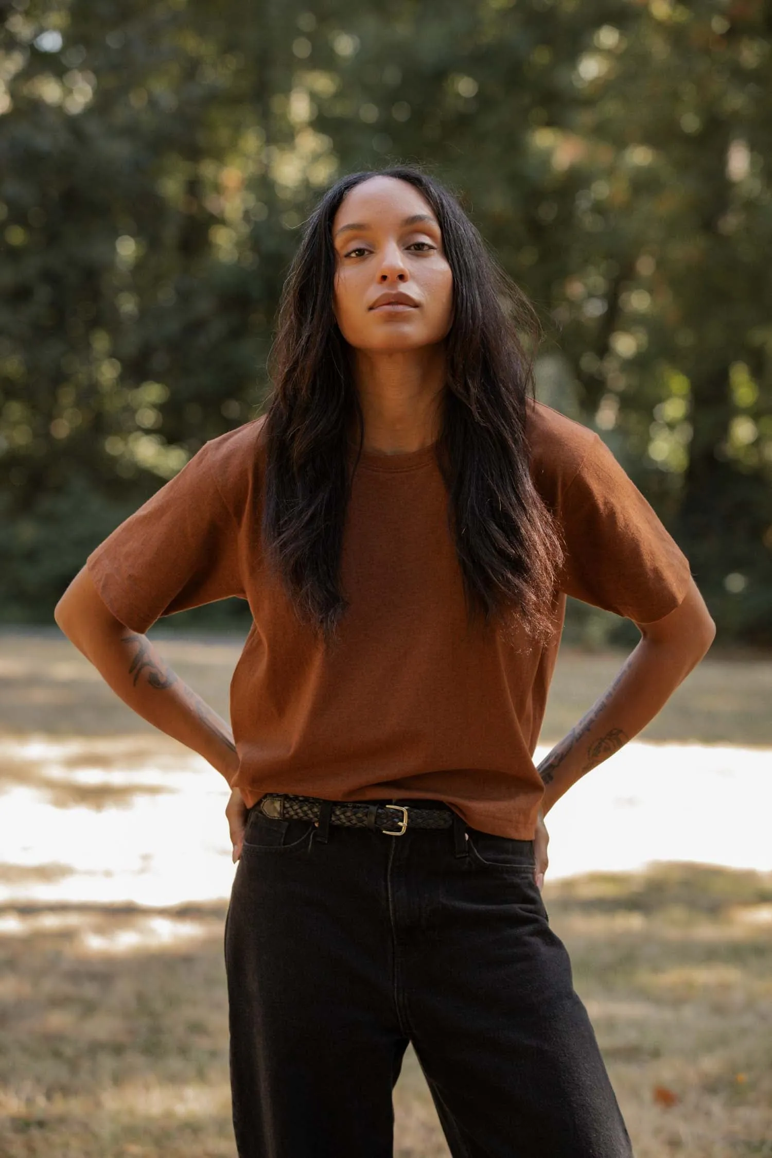 Recycled Boxy Tee / Bronze sold by Bridge & Burn product image thumbnail 3