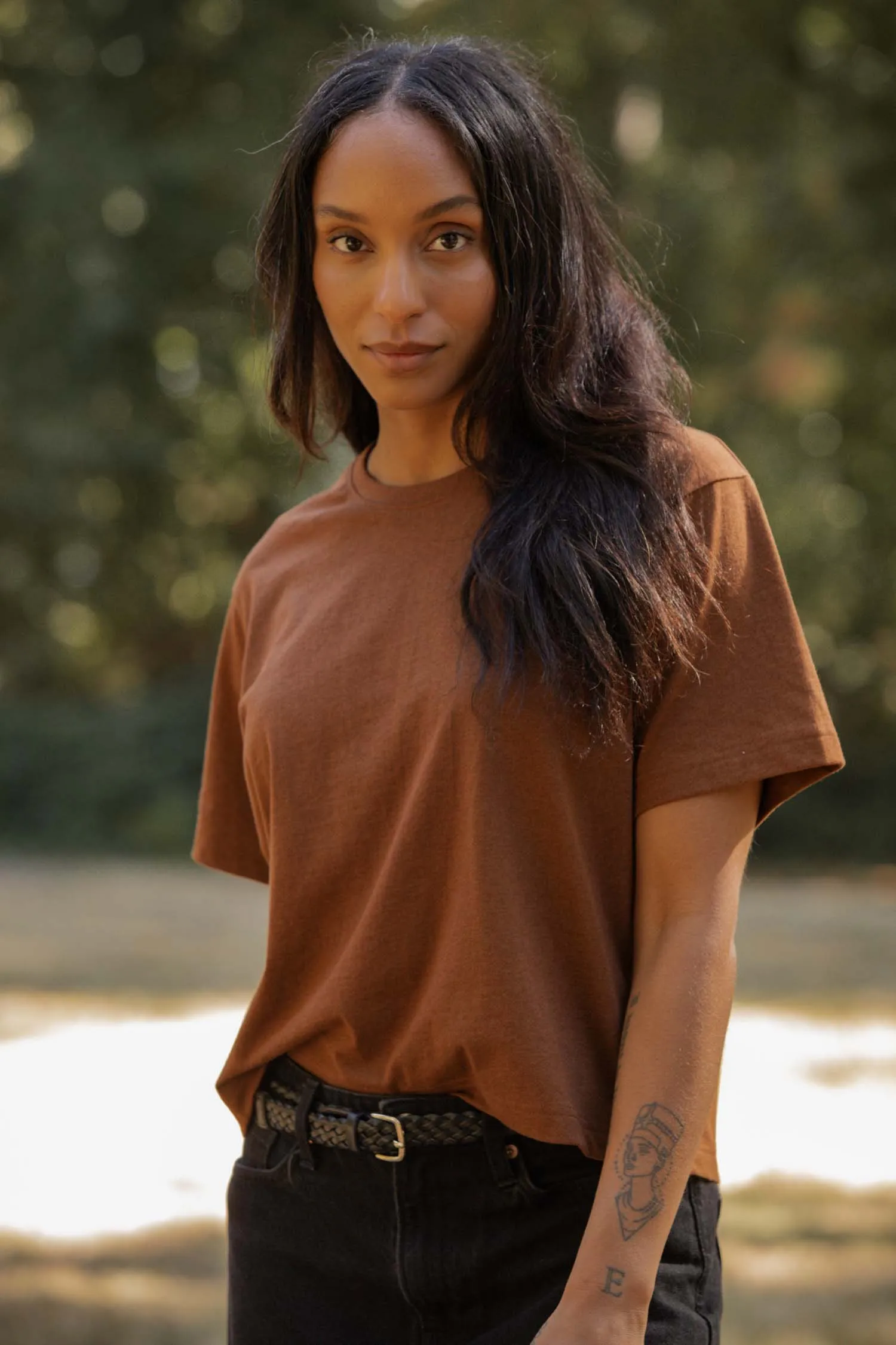 Recycled Boxy Tee / Bronze sold by Bridge & Burn product image thumbnail 2
