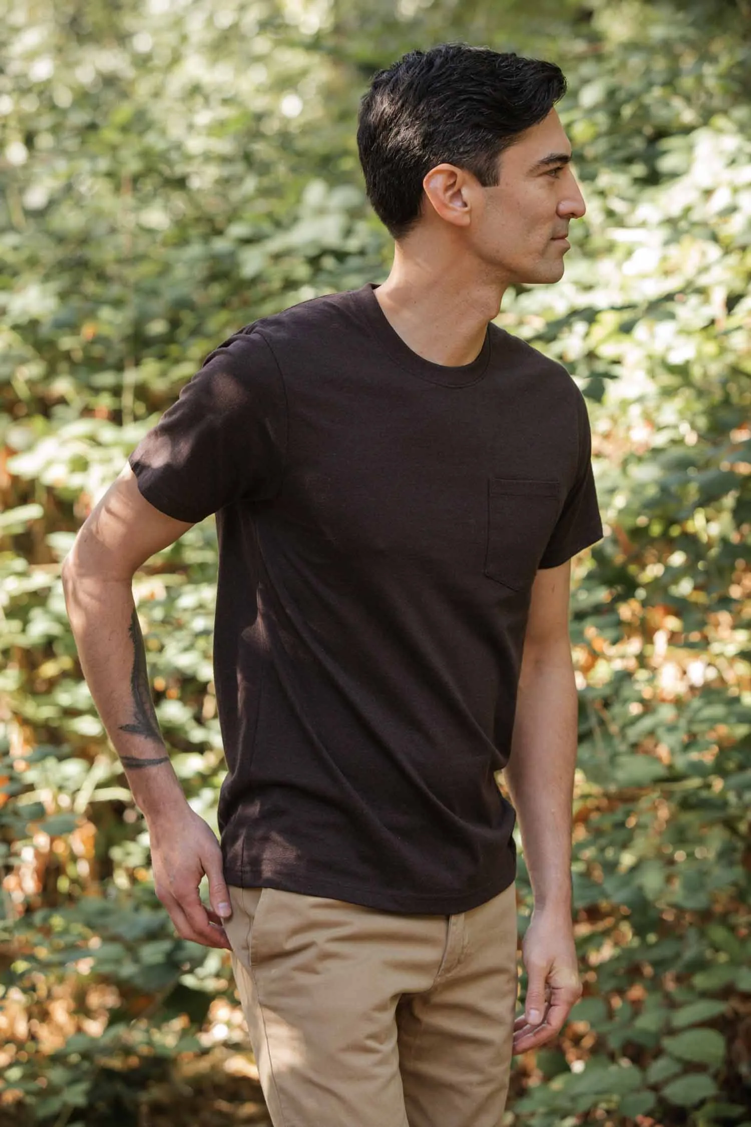 Recycled Pocket Tee / Truffle sold by Bridge & Burn product image thumbnail 3