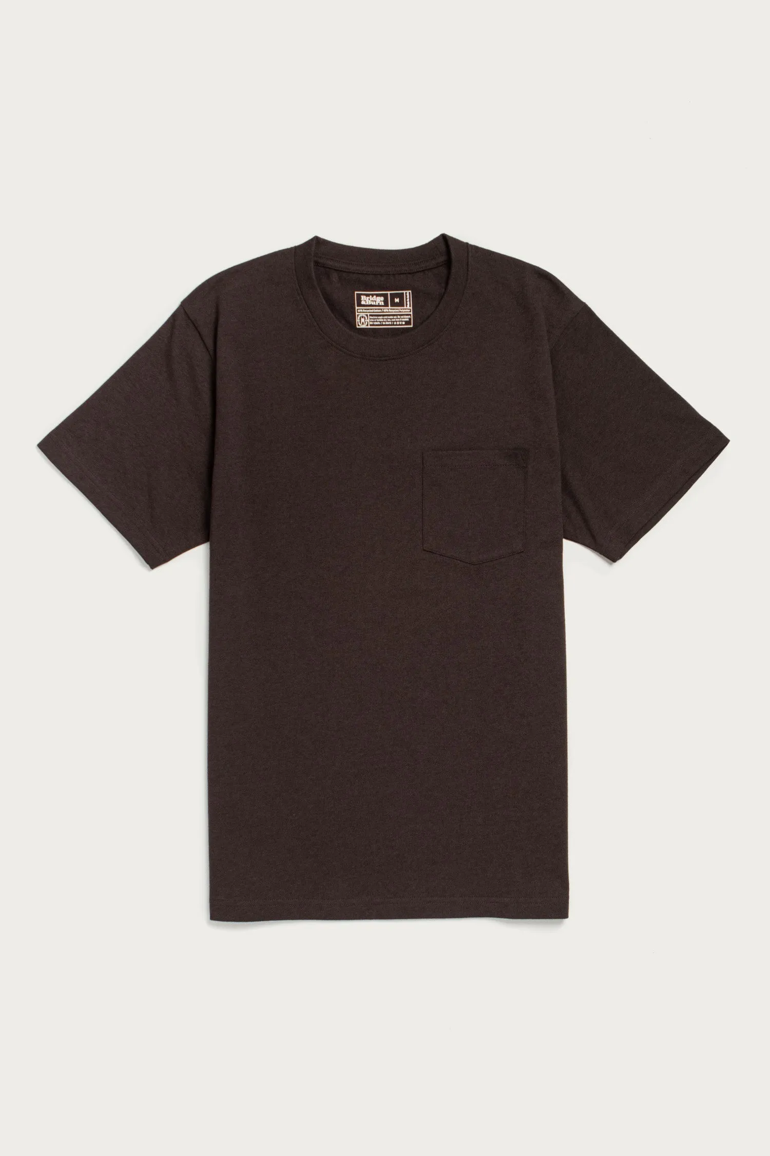 Recycled Pocket Tee / Truffle sold by Bridge & Burn