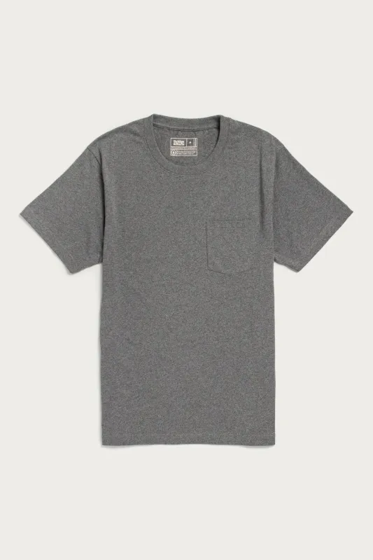 Recycled Pocket Tee / Grey Heather sold by Bridge & Burn