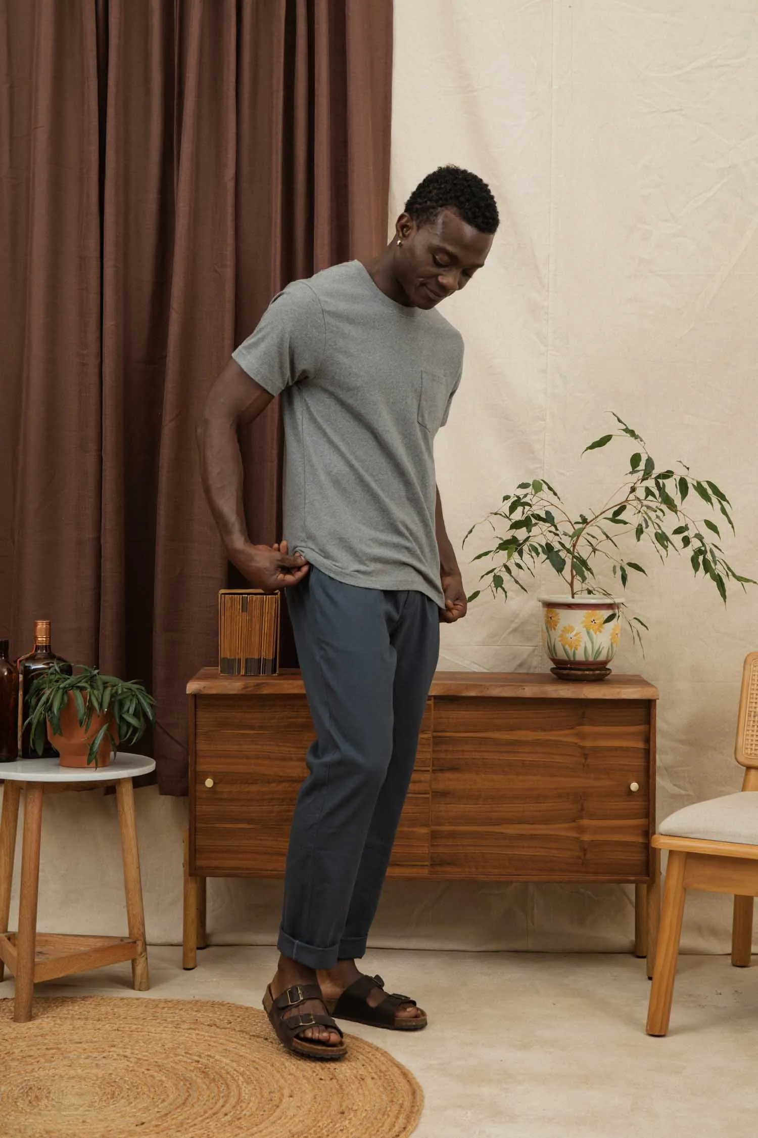 Recycled Pocket Tee / Grey Heather sold by Bridge & Burn product image thumbnail 3