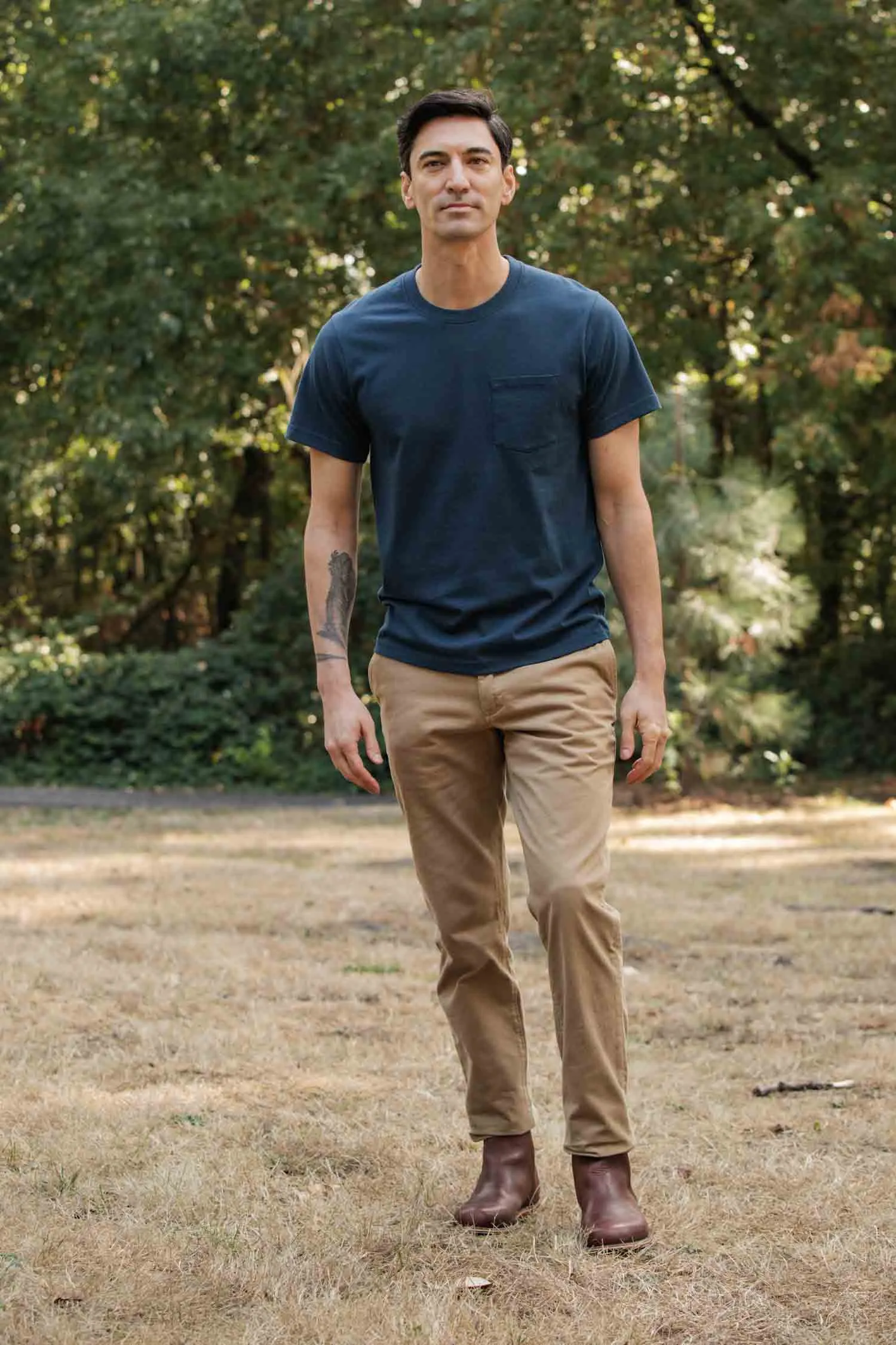 Recycled Pocket Tee / Cobalt sold by Bridge & Burn product image thumbnail 4