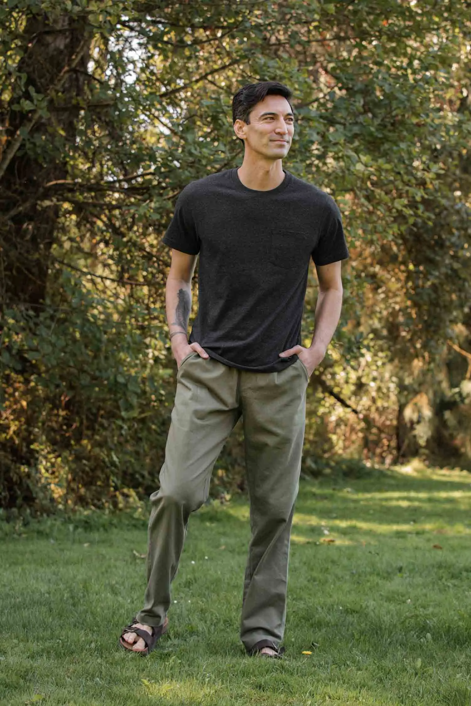 Recycled Pocket Tee / Charcoal Heather sold by Bridge & Burn product image thumbnail 3