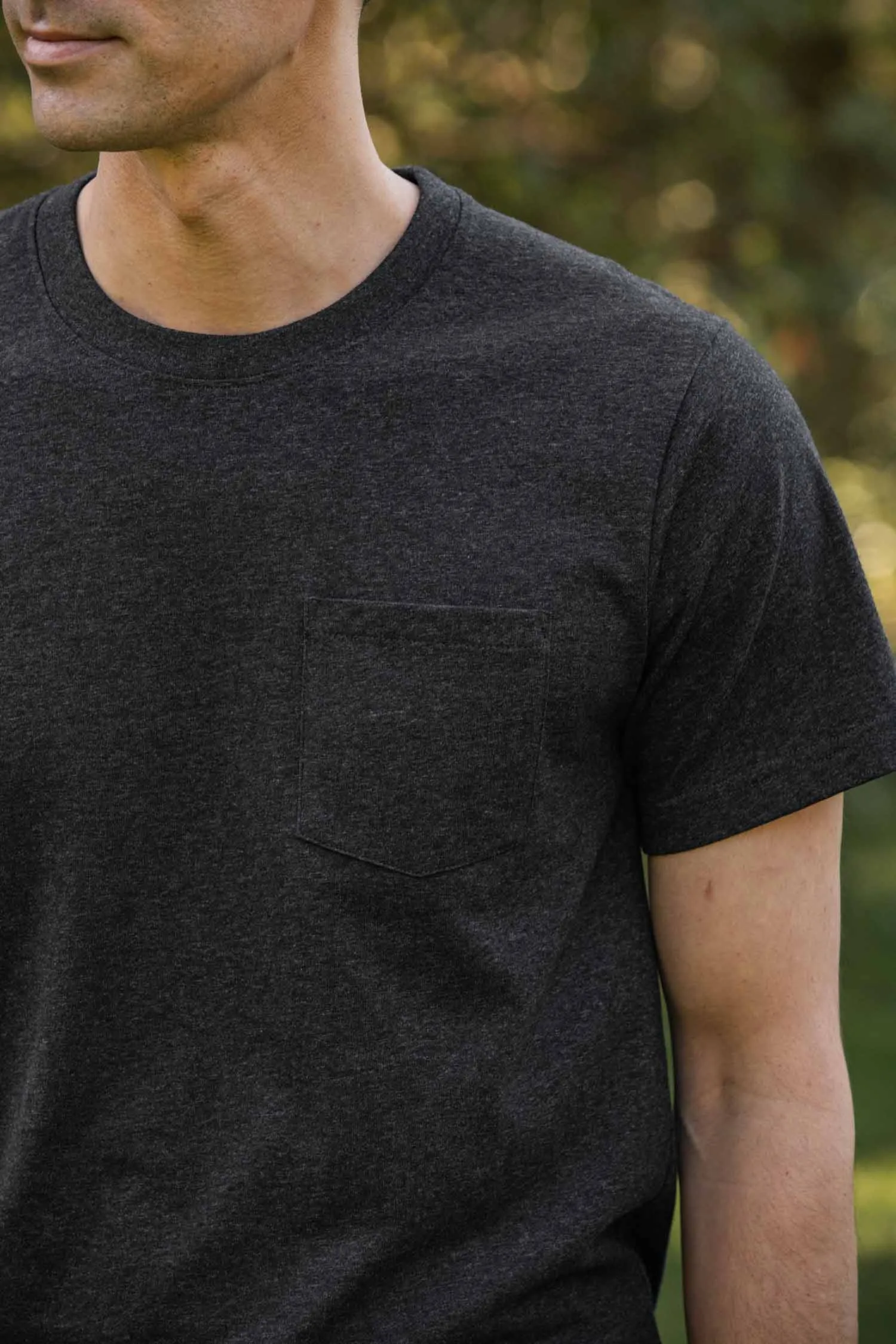 Recycled Pocket Tee / Charcoal Heather sold by Bridge & Burn product image thumbnail 5