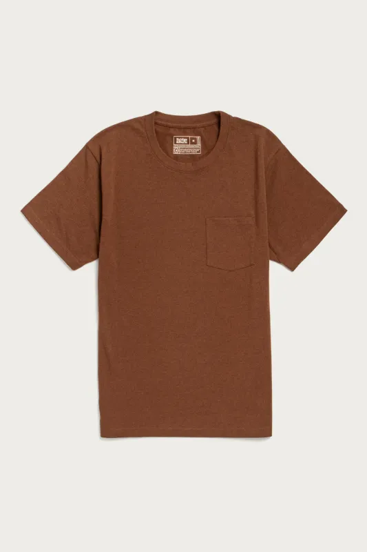 Recycled Pocket Tee / Bronze sold by Bridge & Burn
