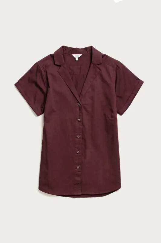 Innes Shirt / Burgundy sold by Bridge & Burn
