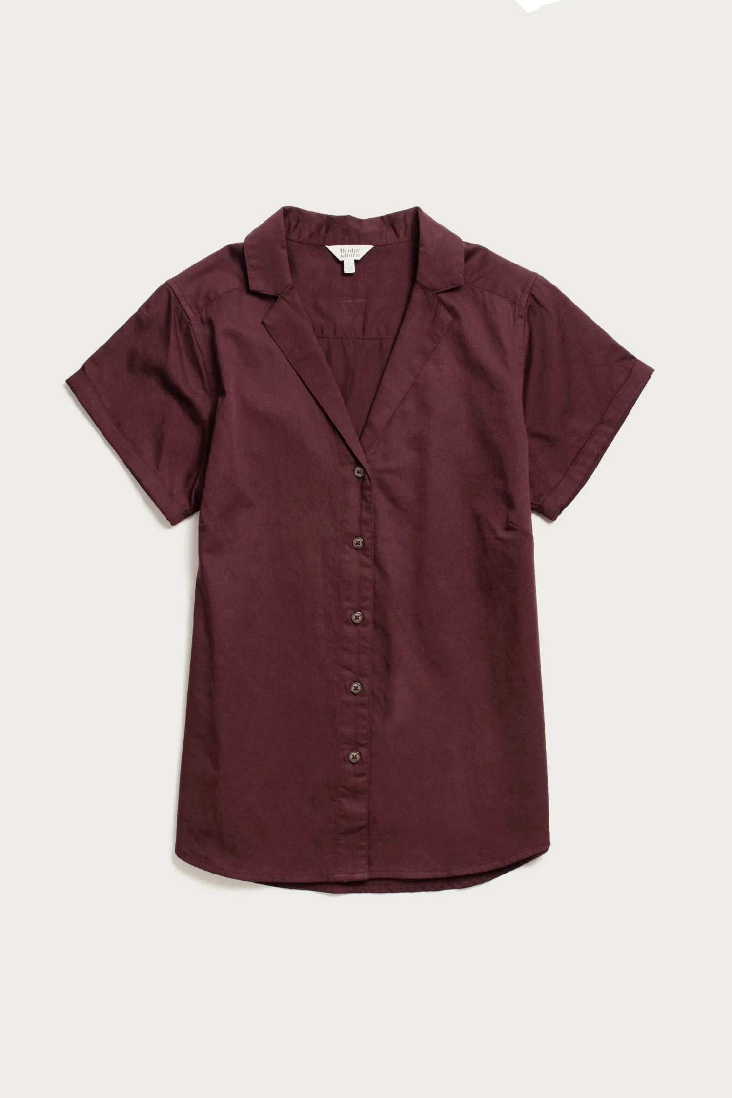 Innes Shirt / Burgundy sold by Bridge & Burn