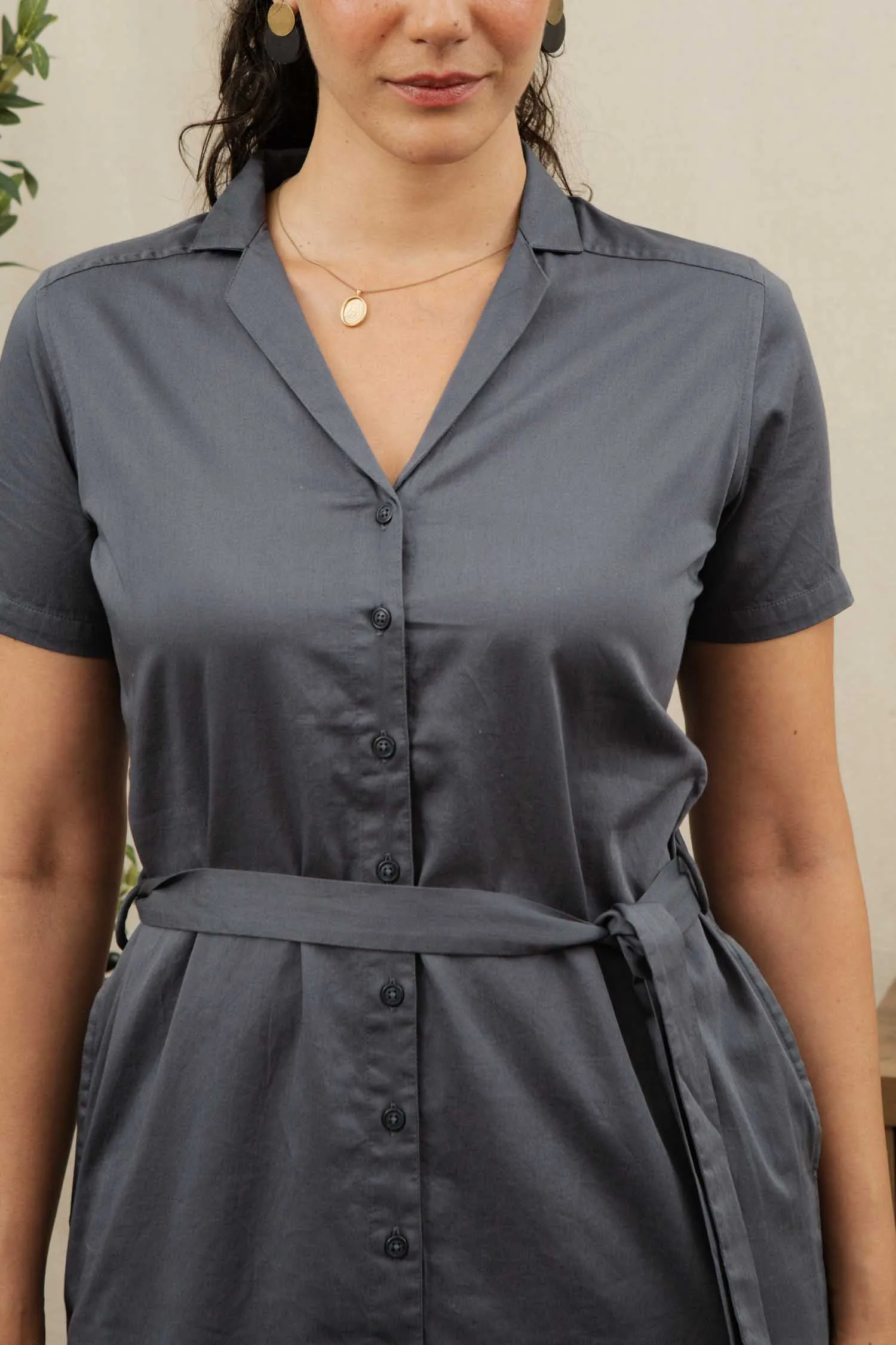 Sofia Shirt Dress / Light Navy sold by Bridge & Burn product image thumbnail 5