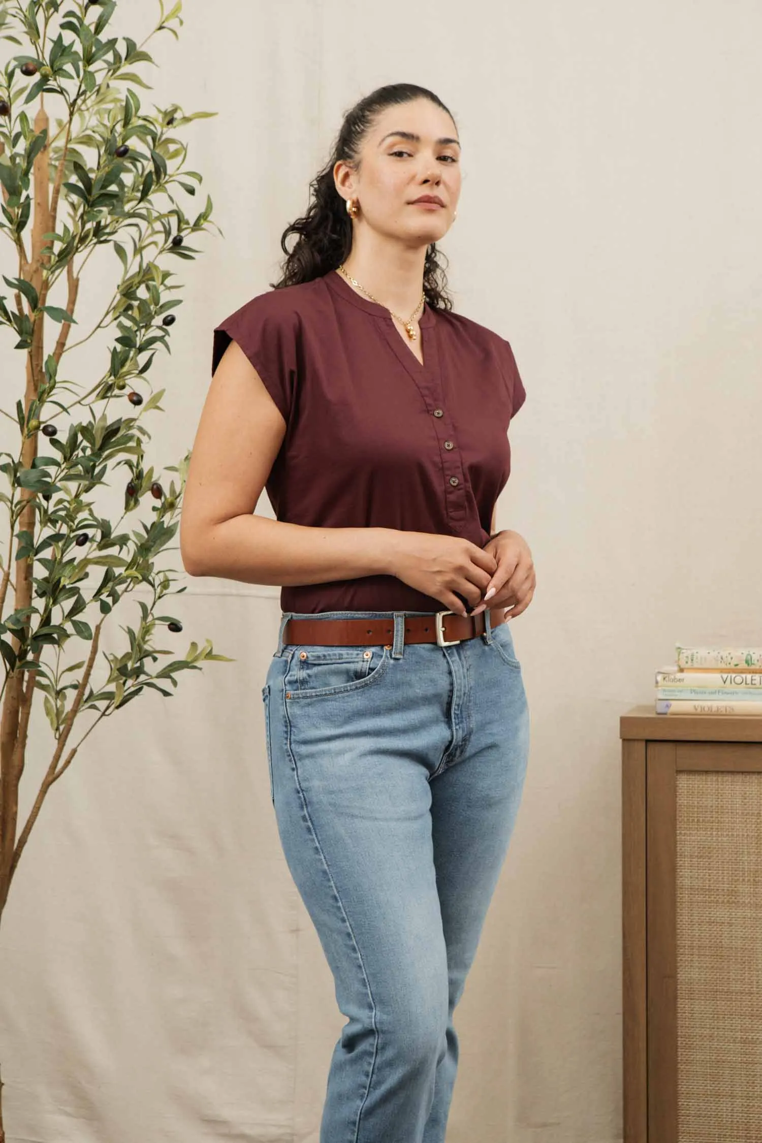 Ladd Shirt / Burgundy sold by Bridge & Burn product image thumbnail 4