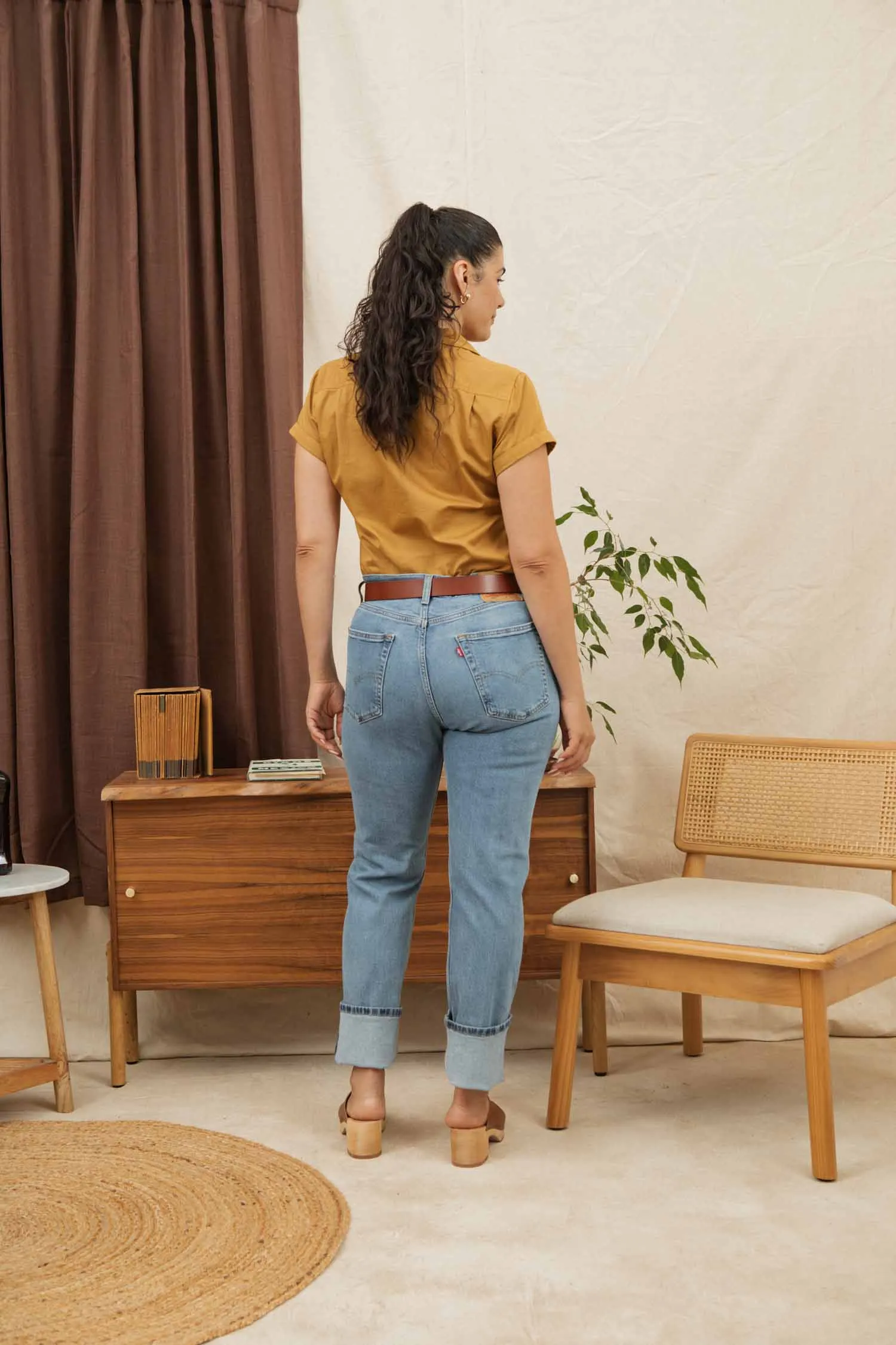 Bea Shirt / Gold sold by Bridge & Burn product image thumbnail 5