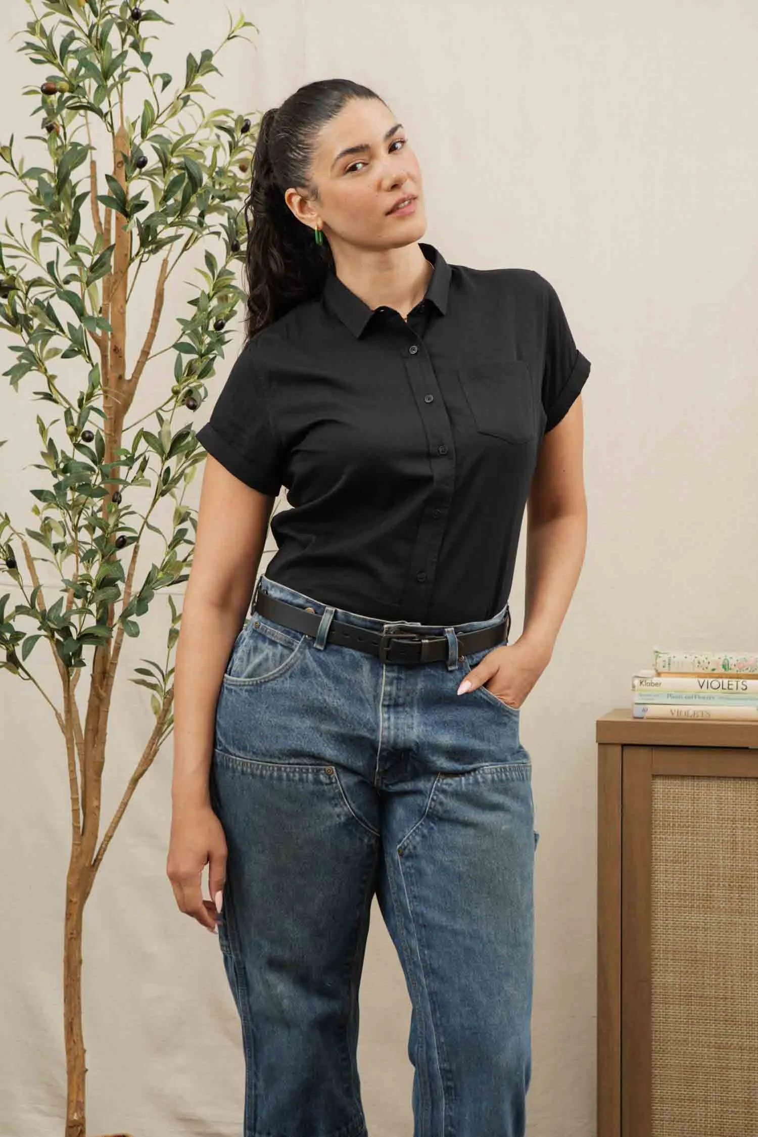 Bea Shirt / Black sold by Bridge & Burn product image thumbnail 4