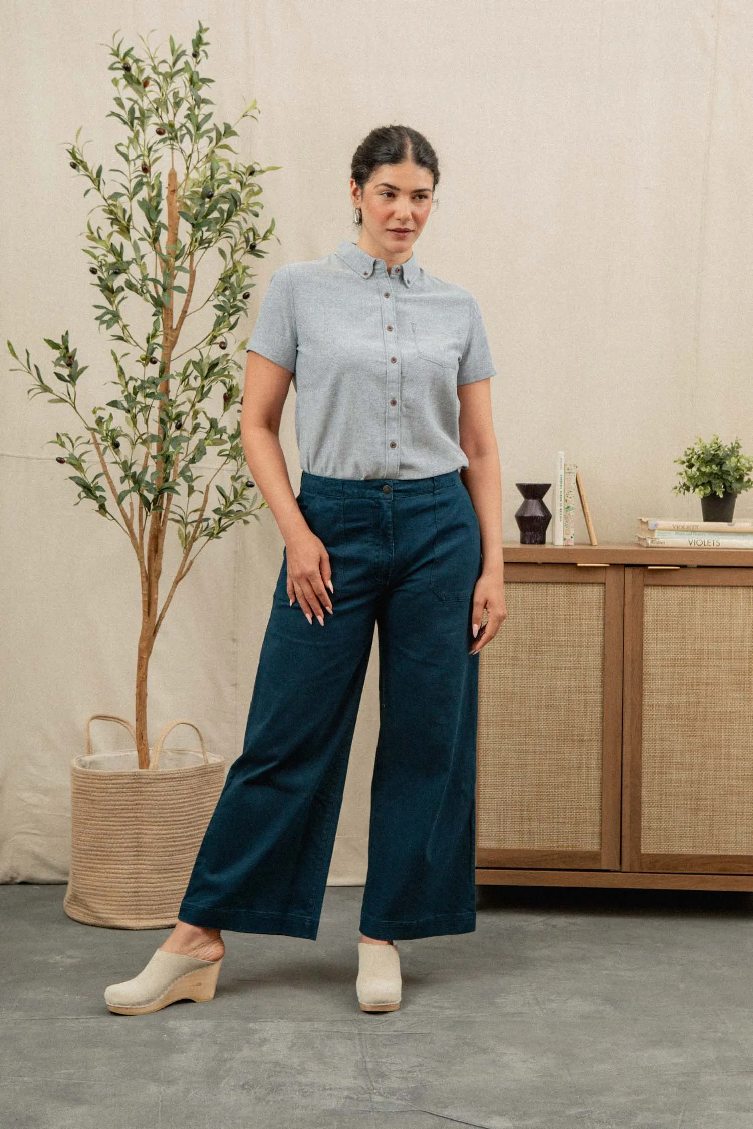 Juniper Shirt / Denim Twill sold by Bridge & Burn product image thumbnail 4