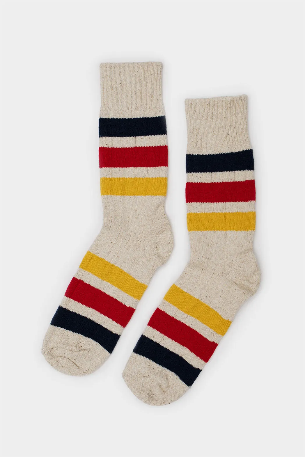 RoToTo Park Stripe Crew Socks / Ivory sold by Bridge & Burn product image thumbnail 2