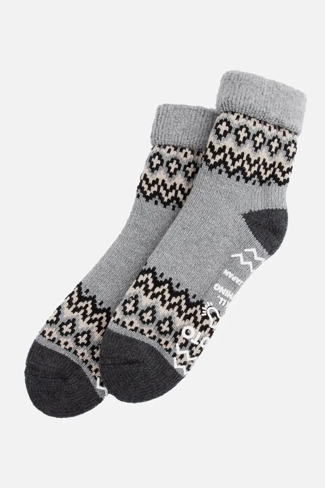RoToTo Comfy Room Socks / Nordic Grey sold by Bridge & Burn